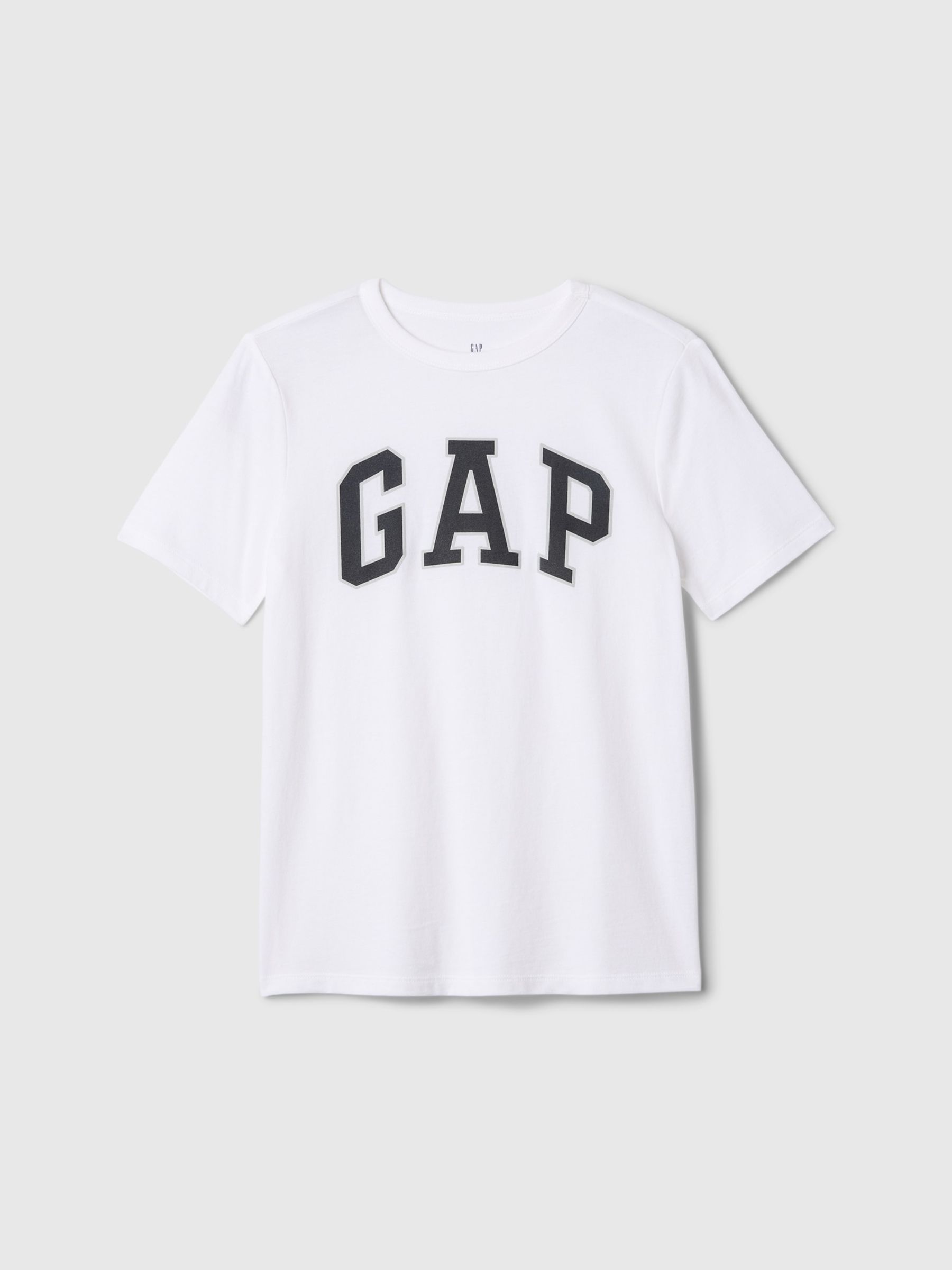 White Logo Short Sleeve Crew Neck T-Shirt (4-13yrs) - Image 1 of 2