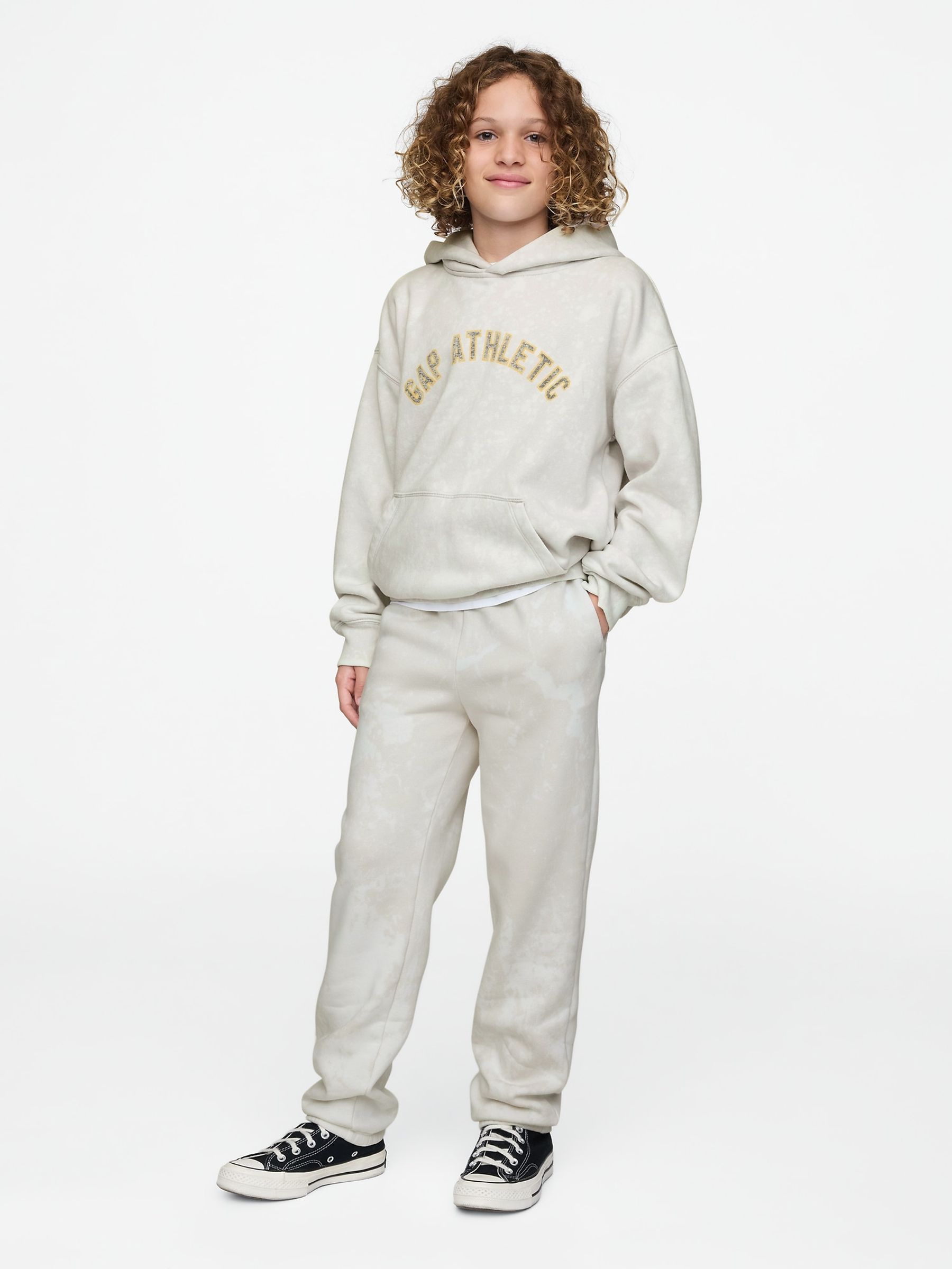 Grey Vintage Soft Fleece-Lined Joggers (4-13yrs) - Image 2 of 4