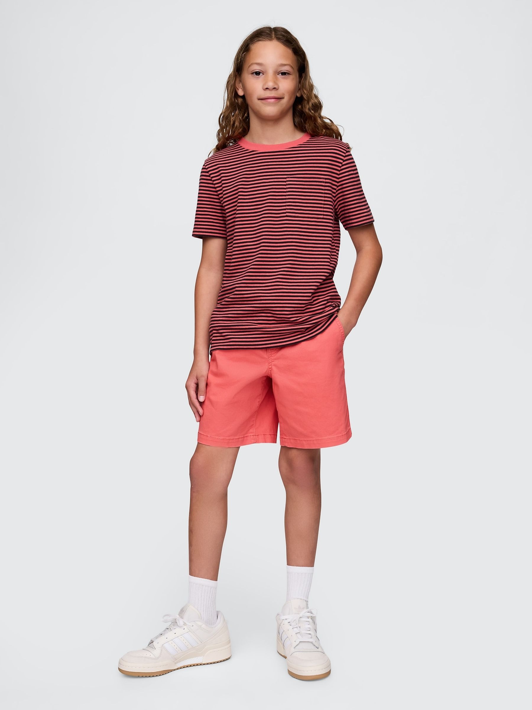 Red Relaxed Easy Shorts (4-13yrs) - Image 3 of 4