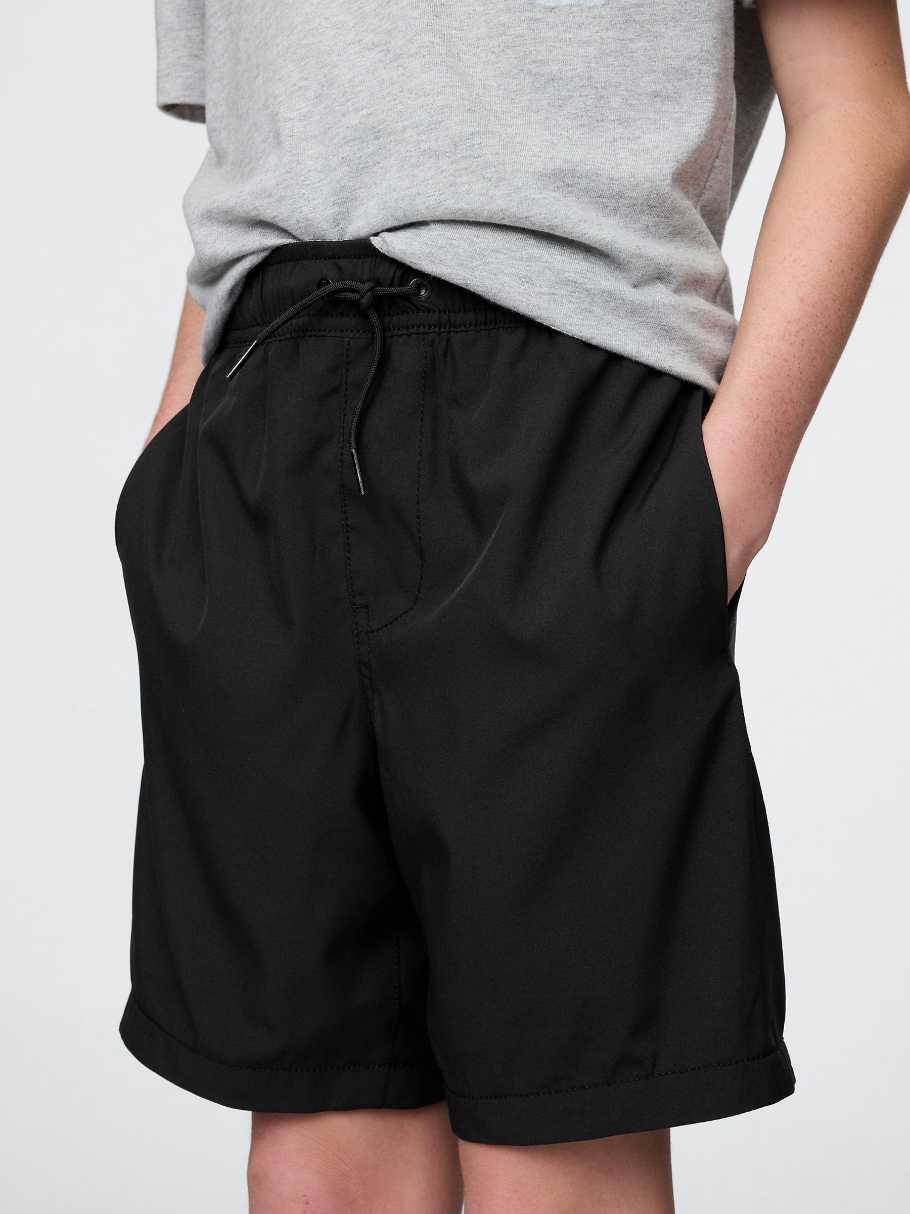 Black Quick-Dry Lined Shorts (4-13yrs) - Image 4 of 5