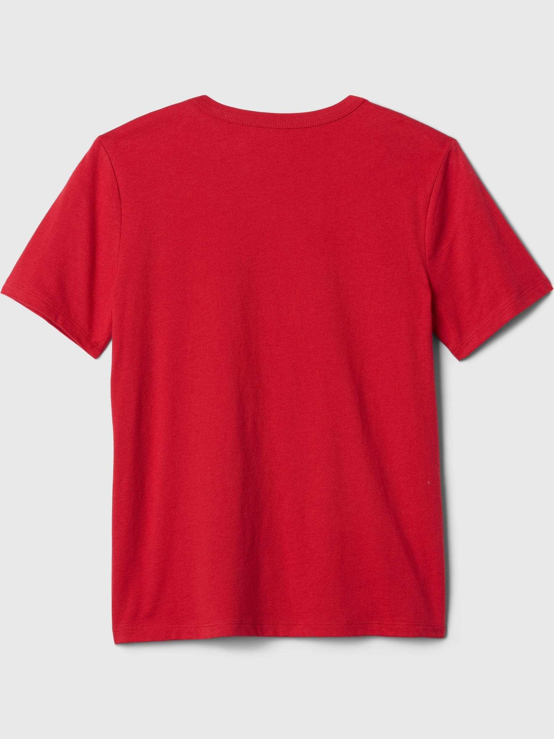 Red Logo Short Sleeve Crew Neck T-Shirt (4-13yrs) - Image 2 of 2