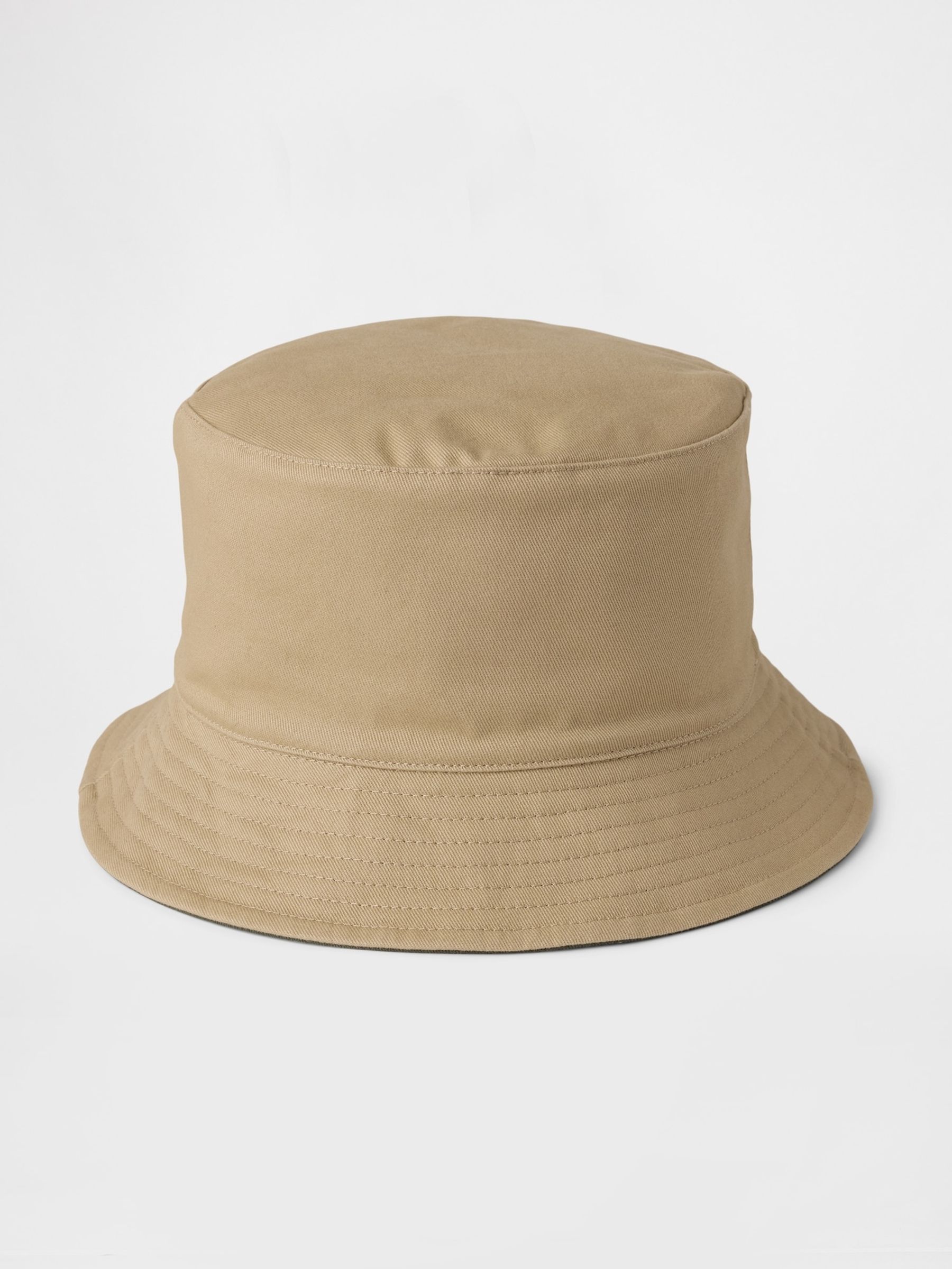 Beige & Green Kids Reversible  Bucket Hat (4-10yrs) - Image 1 of 2