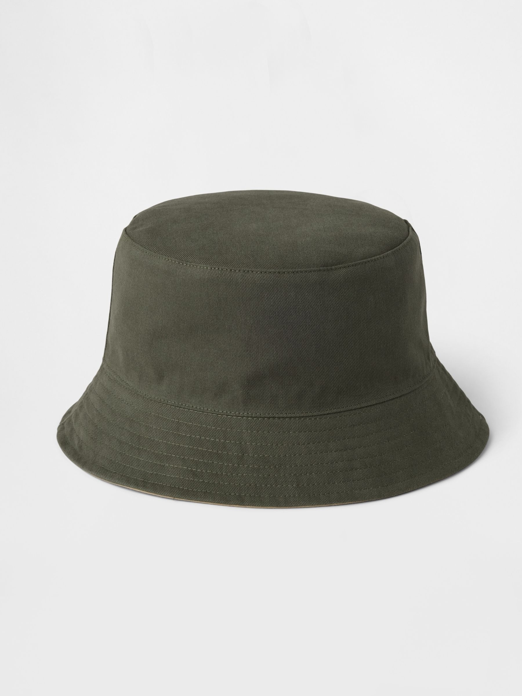 Beige & Green Kids Reversible  Bucket Hat (4-10yrs) - Image 2 of 2