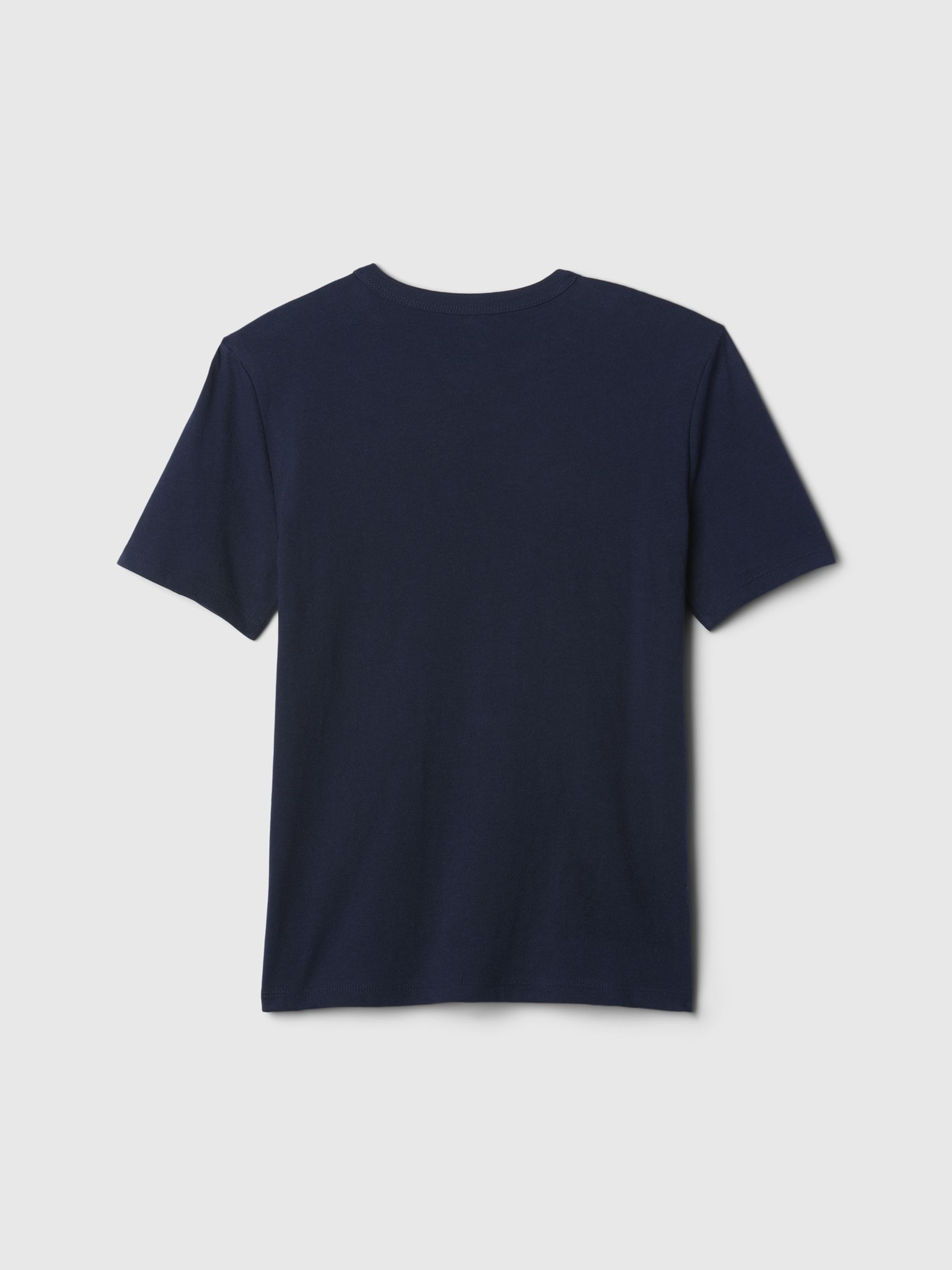 Navy Blue Logo Short Sleeve Crew Neck T-Shirt (4-13yrs) - Image 2 of 2