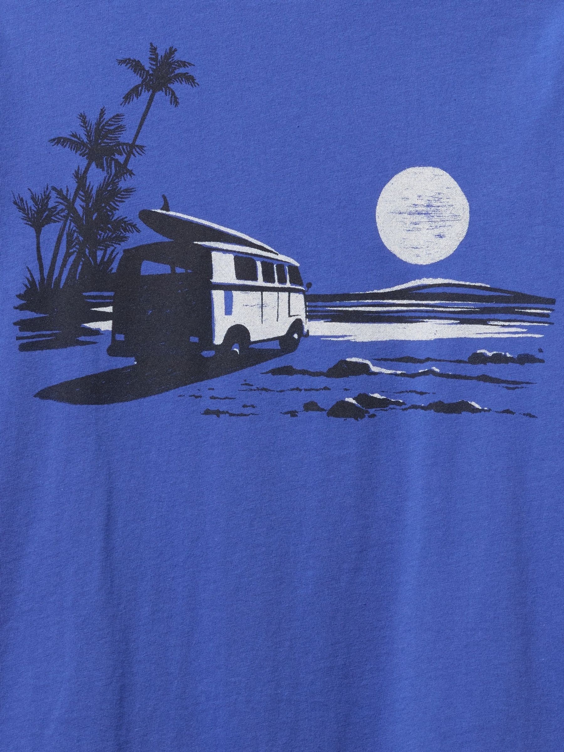 Blue Graphic T-Shirt (4-13yrs) - Image 2 of 2