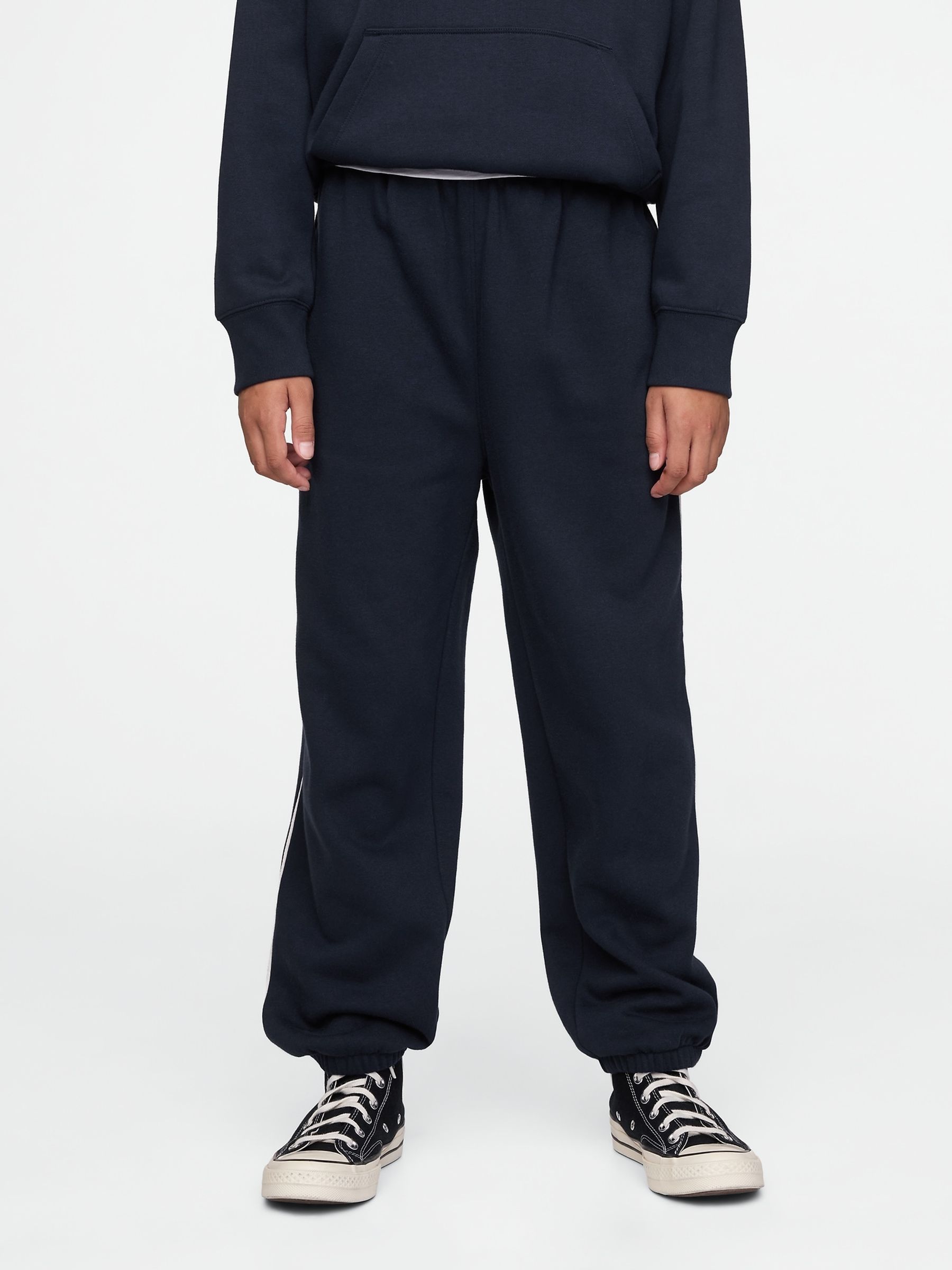 Navy Blue Vintage Soft Fleece-Lined Joggers (4-13yrs) - Image 1 of 5