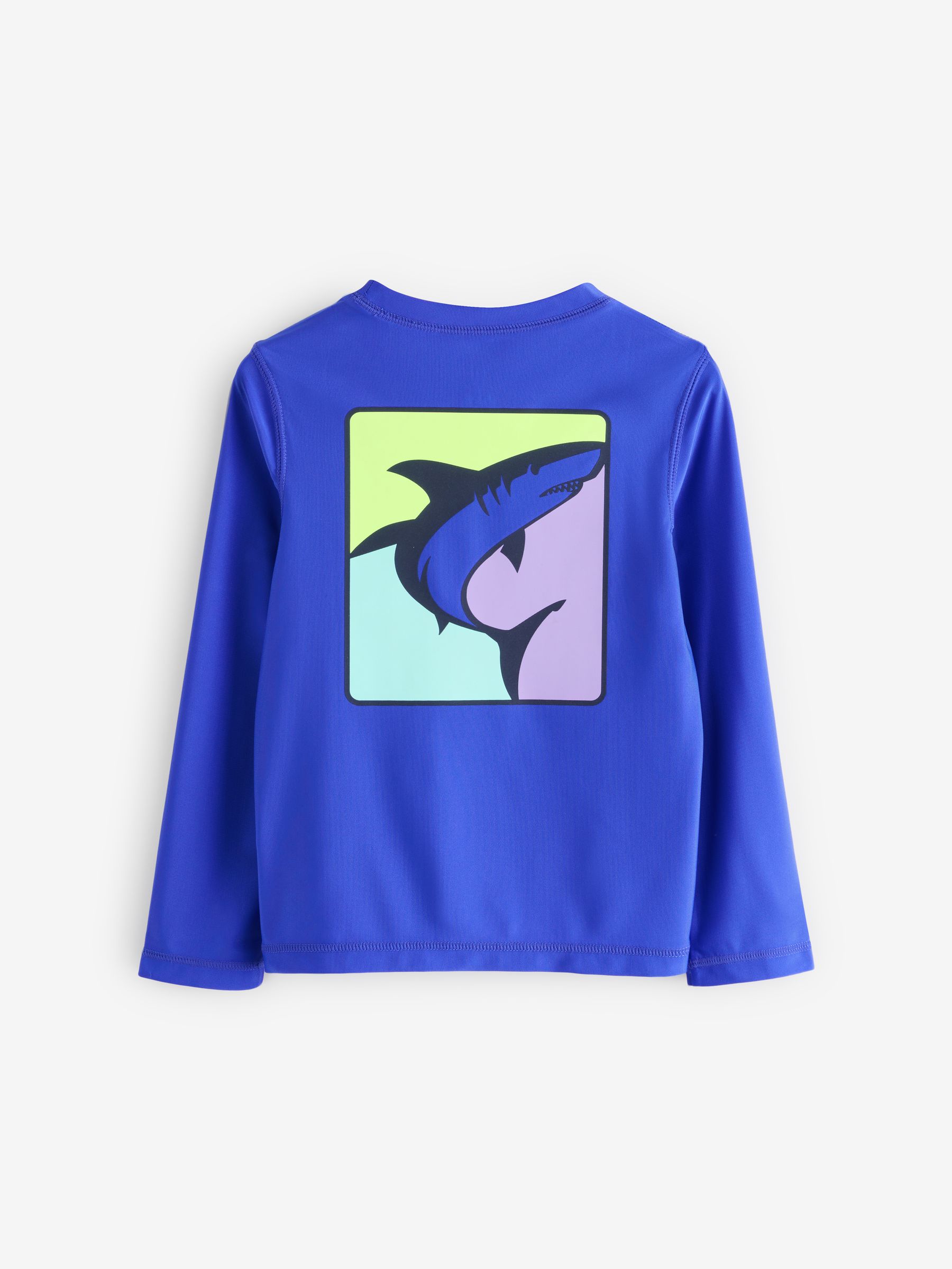 Blue Long Sleeve Swim Rash Guard (4-13yrs) - Image 2 of 4