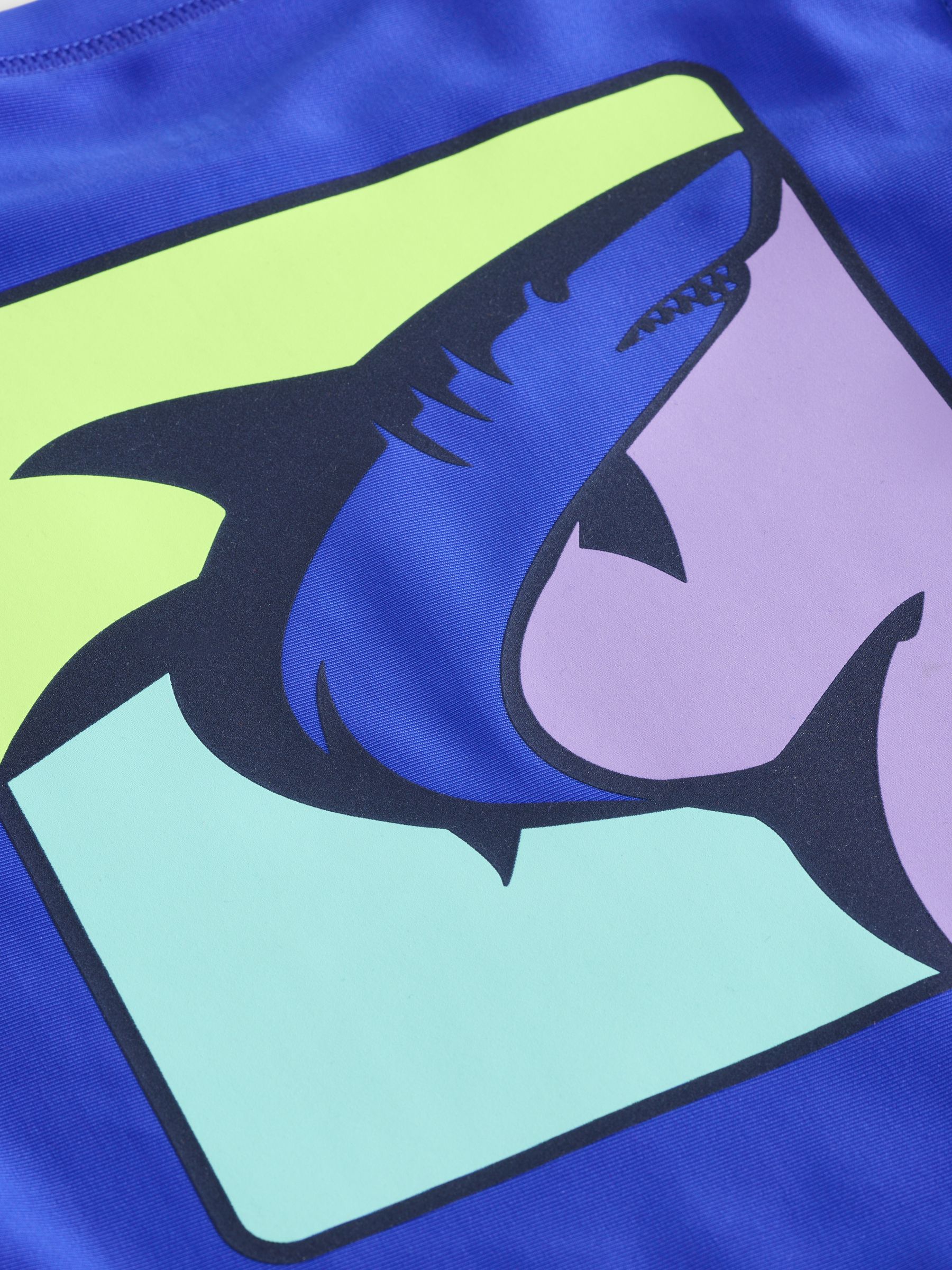 Blue Long Sleeve Swim Rash Guard (4-13yrs) - Image 4 of 4