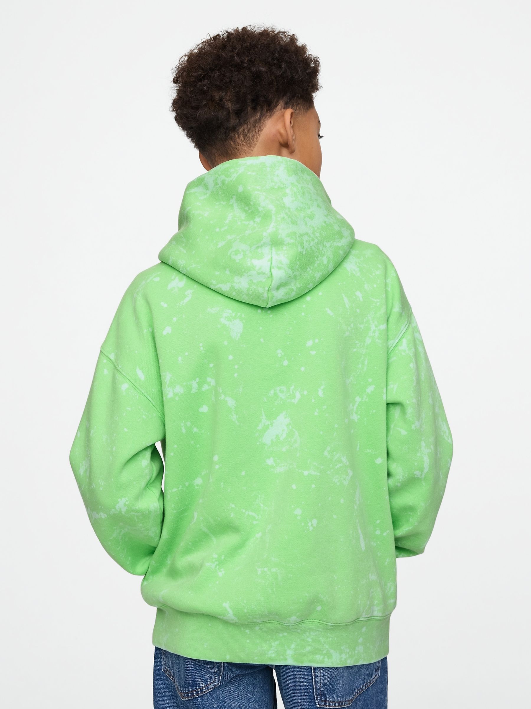 Green Vintage Soft Logo Hoodie (4-13yrs) - Image 2 of 6