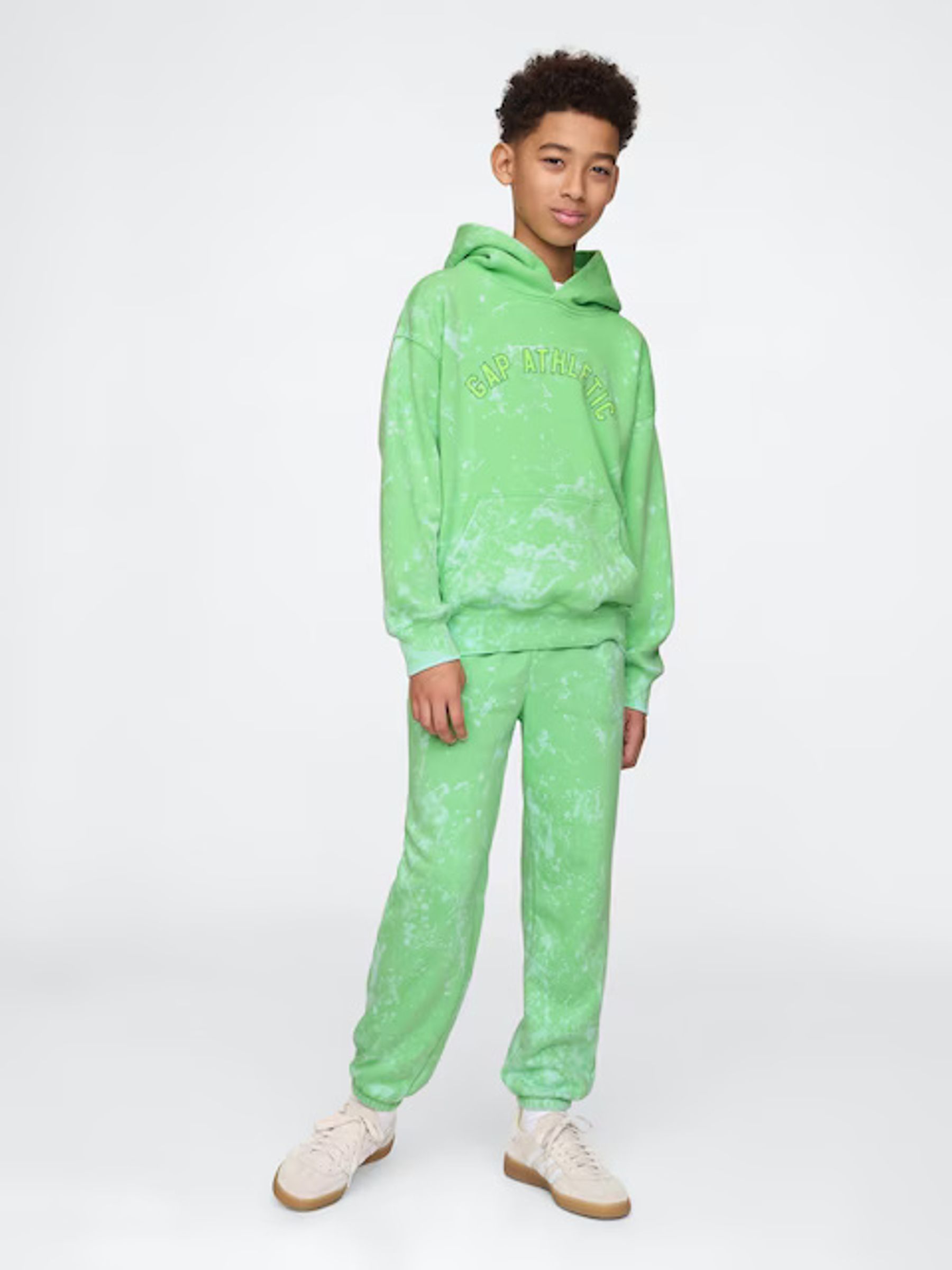 Green Vintage Soft Logo Hoodie (4-13yrs) - Image 4 of 6