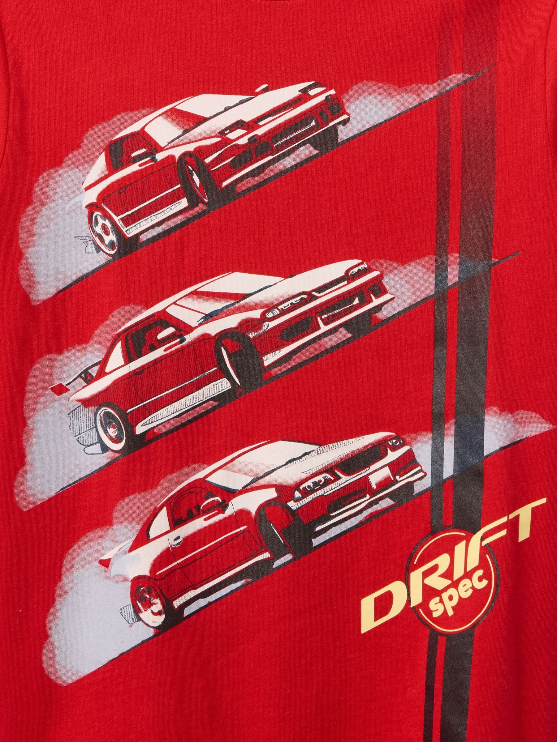 Red Car Graphic T-Shirt (4-13yrs) - Image 2 of 2