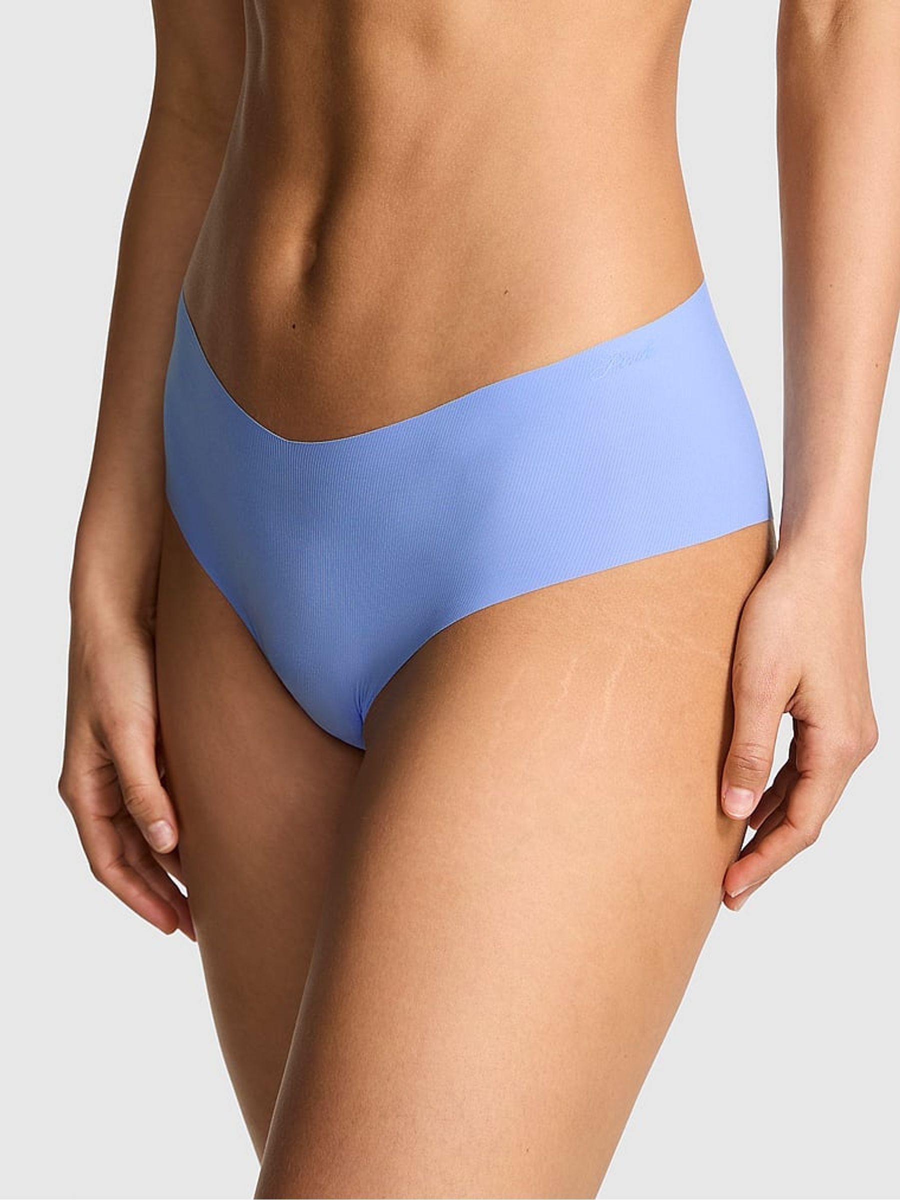 Seascape Blue Cheeky No Show Thong Knickers - Image 1 of 3