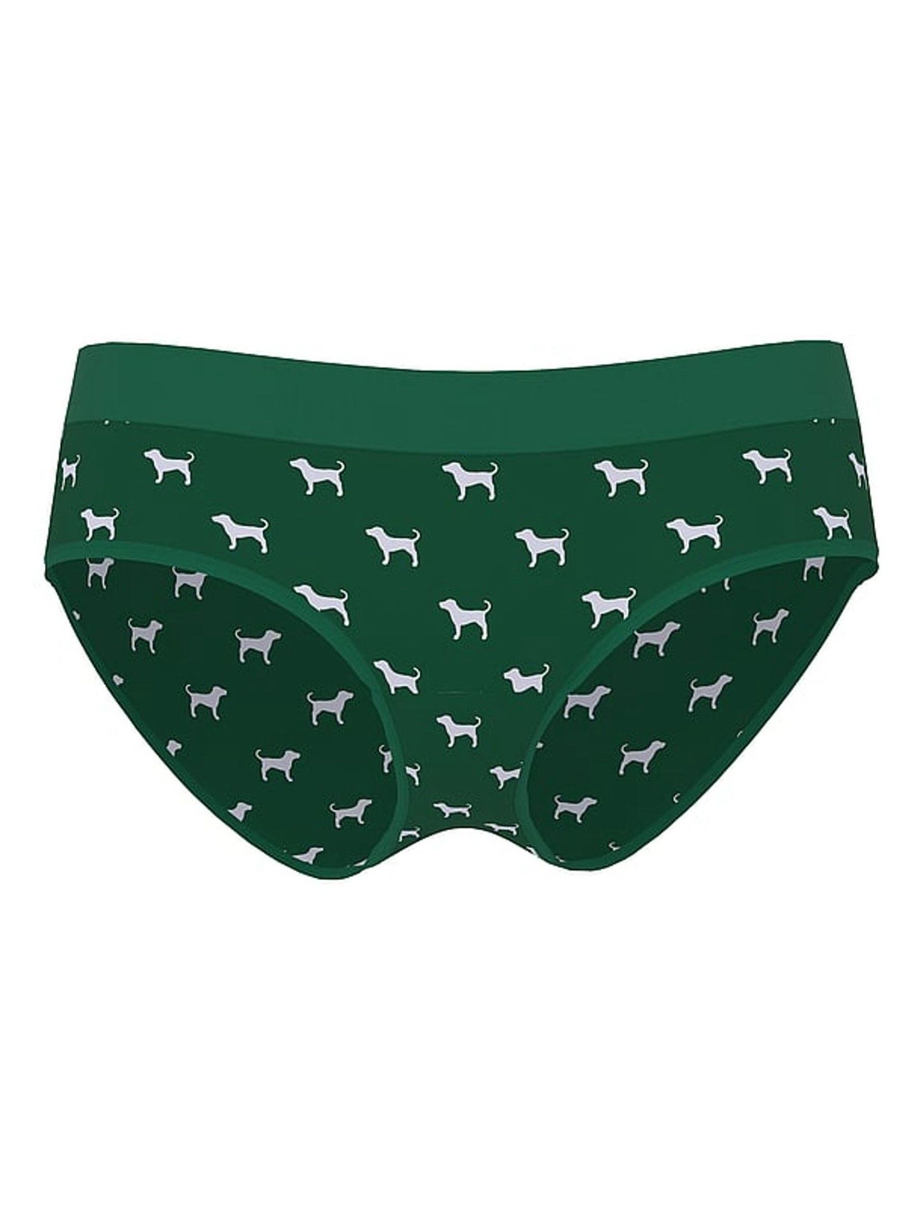 Jaguar Green Hipster Cotton Logo Boyshort Knickers - Image 1 of 1
