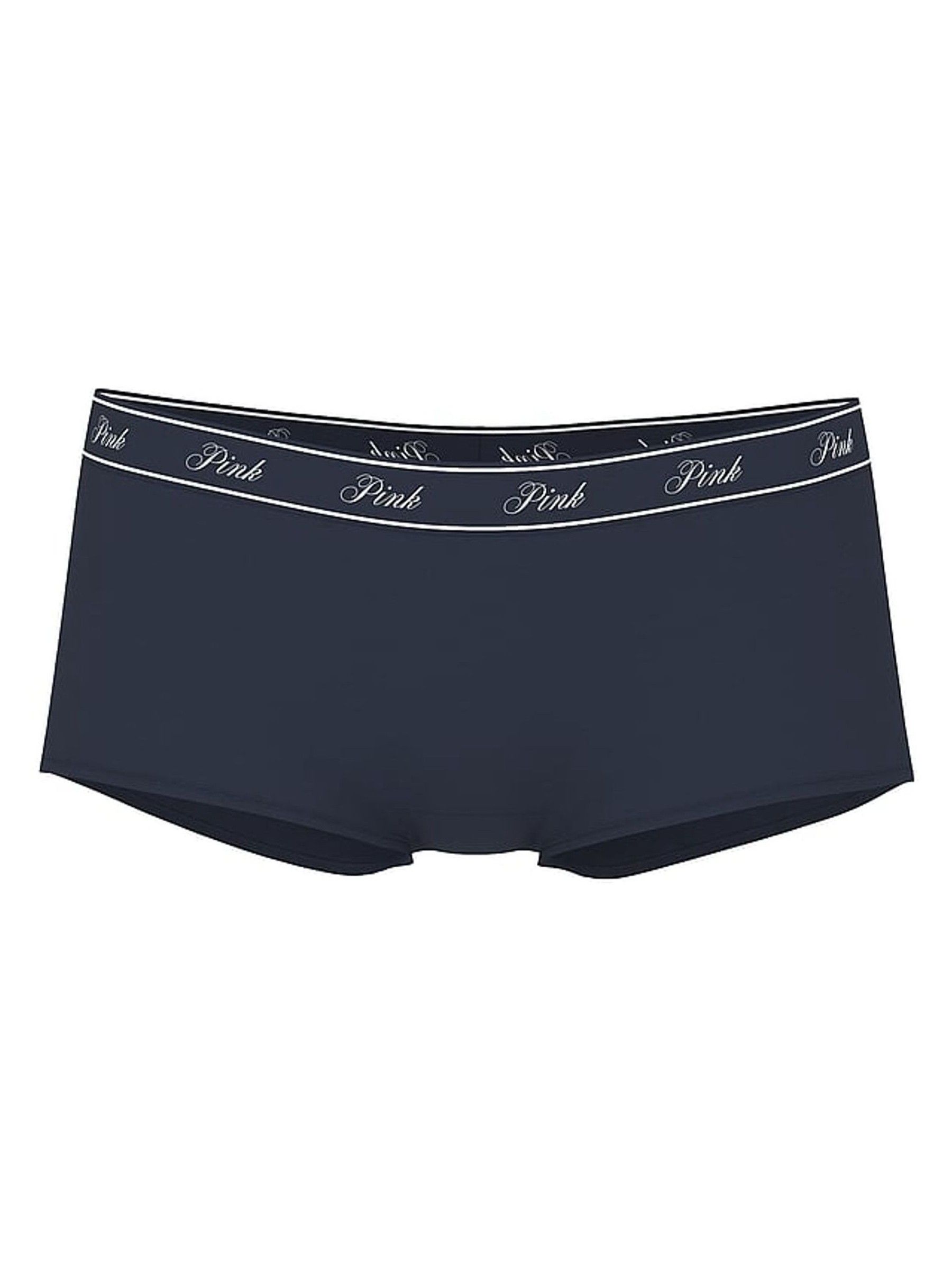 Noir Navy Blue Short Cotton Logo Boyshort Knickers - Image 3 of 3
