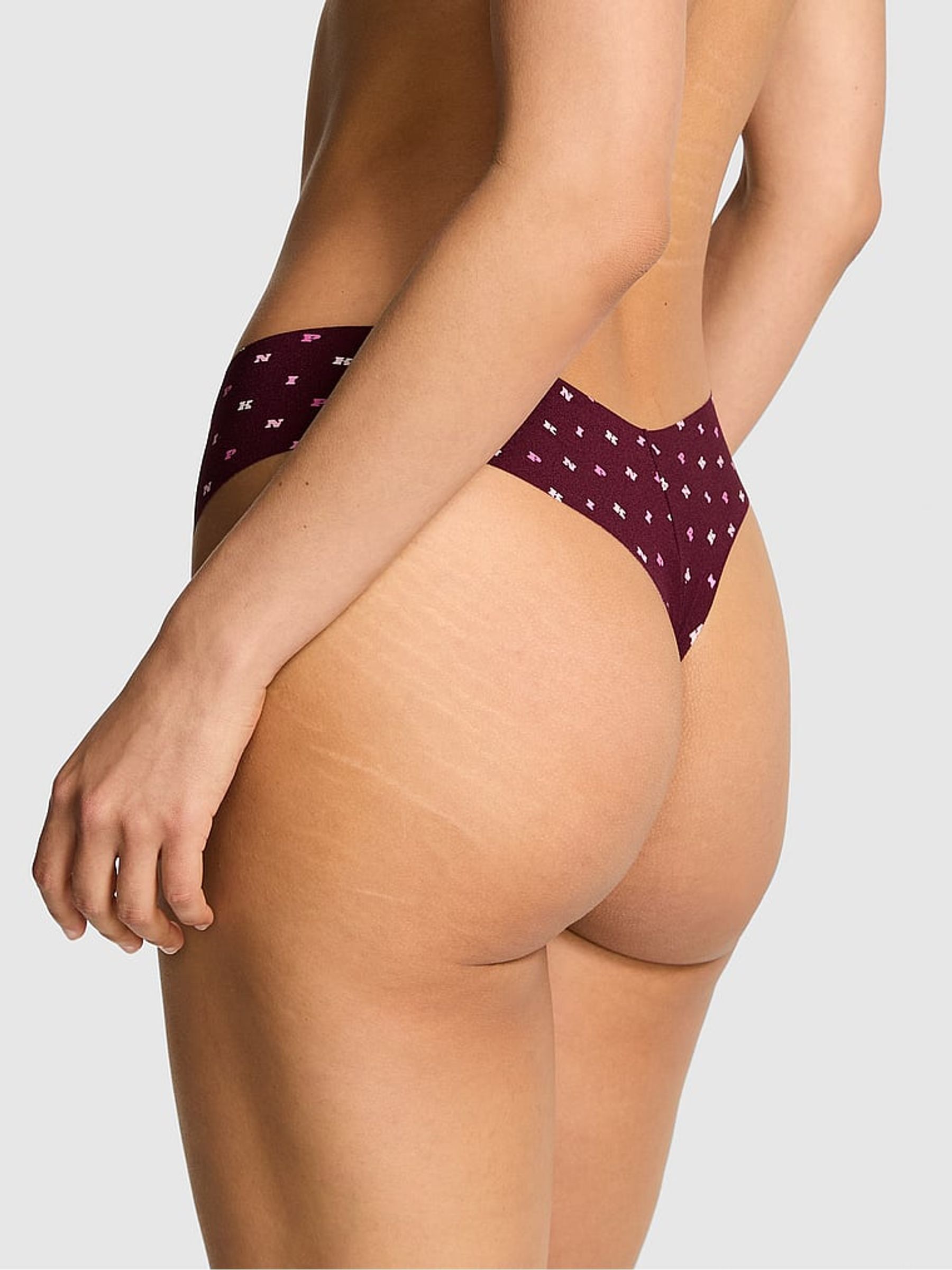 Purple Rose Thong No Show Thong Knickers - Image 2 of 3