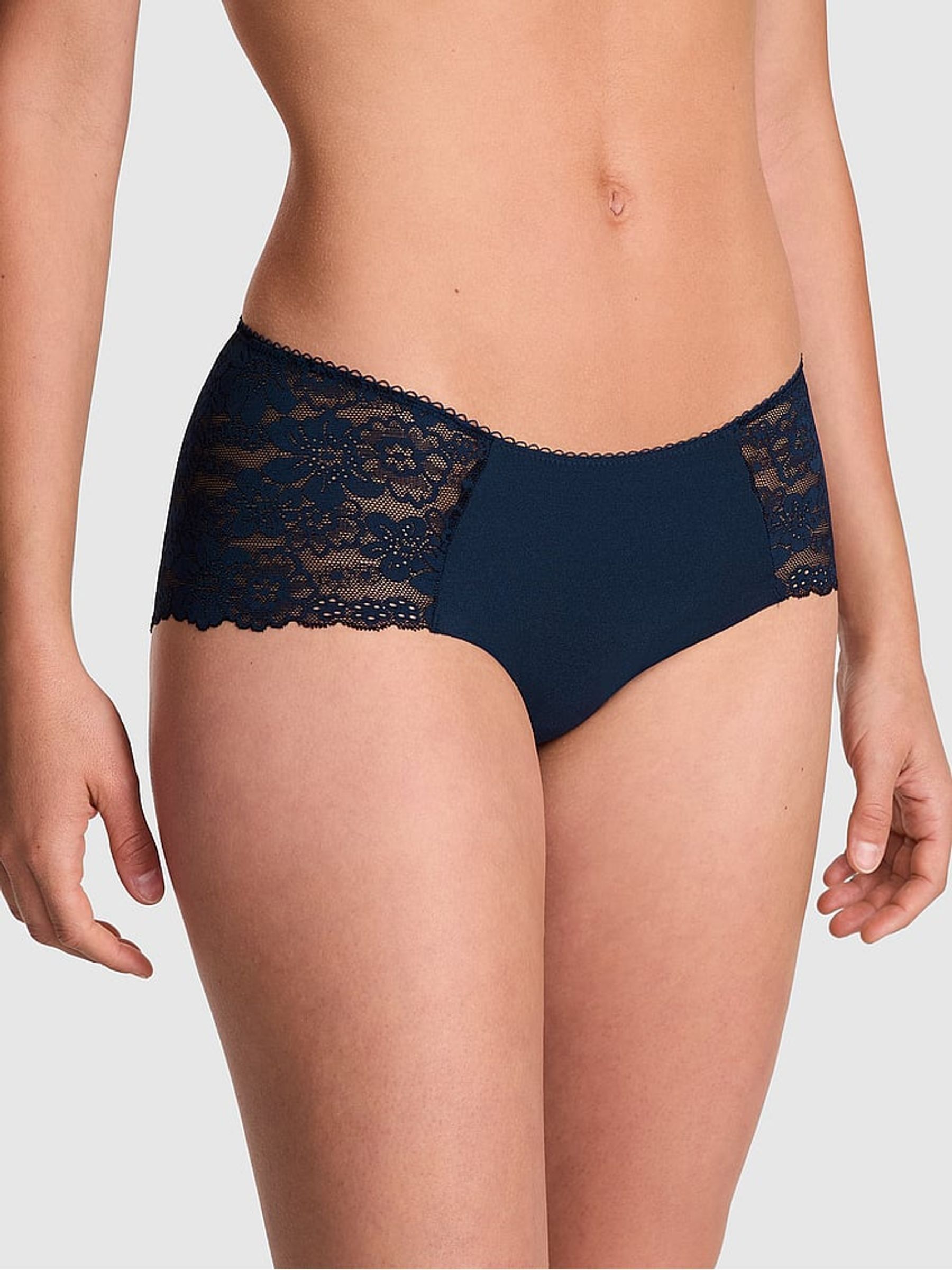Noir Navy Blue Hipster Knickers - Image 1 of 3