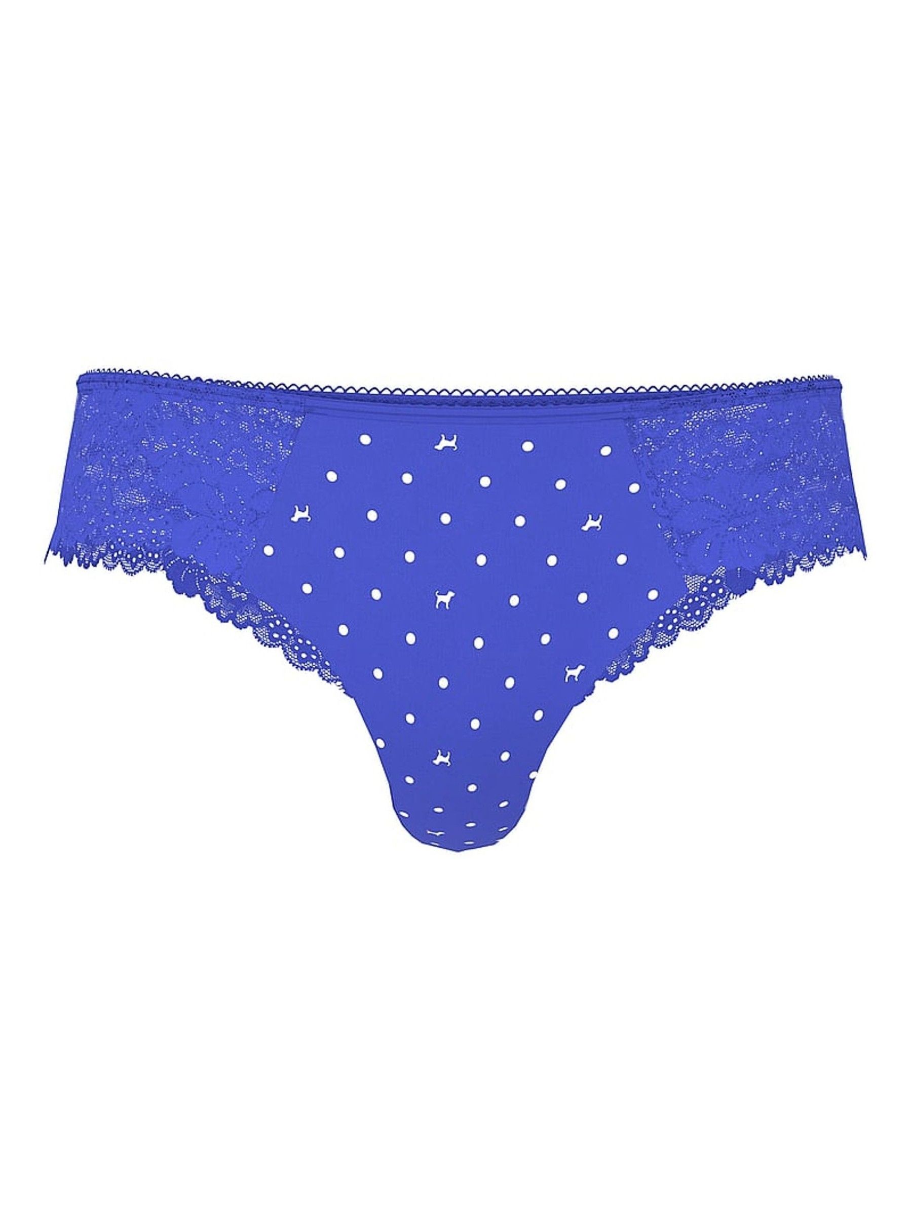 Ultra Marine Blue Thong Knickers - Image 3 of 3