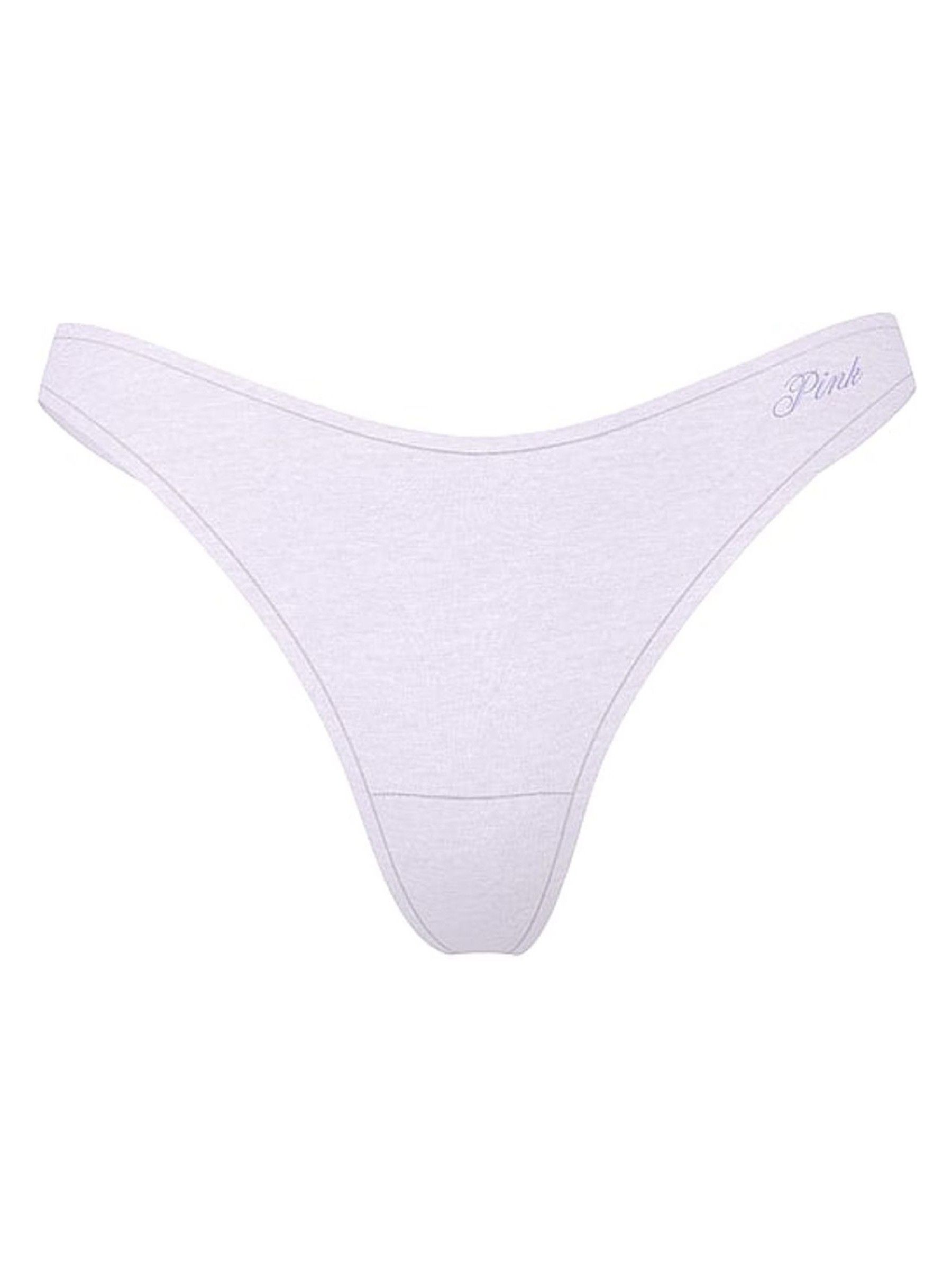 Purple Whisper Thong Cotton Thong Knickers - Image 3 of 3