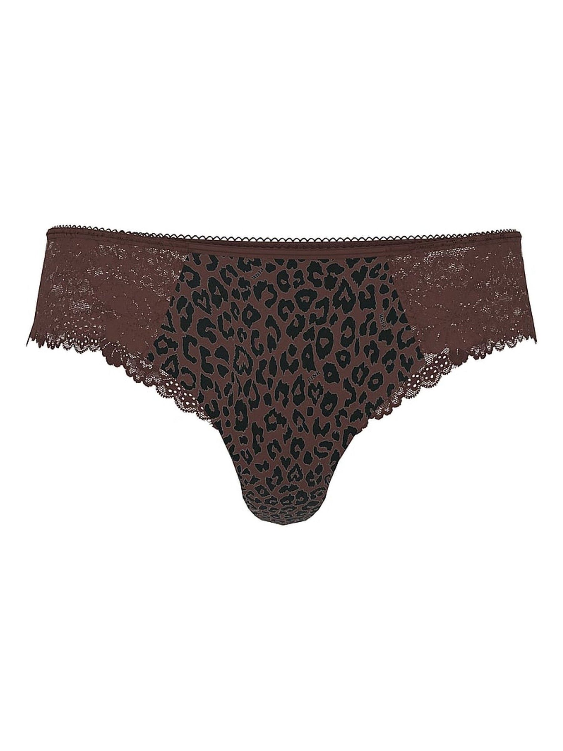 Brown Leopard Thong Knickers - Image 3 of 3
