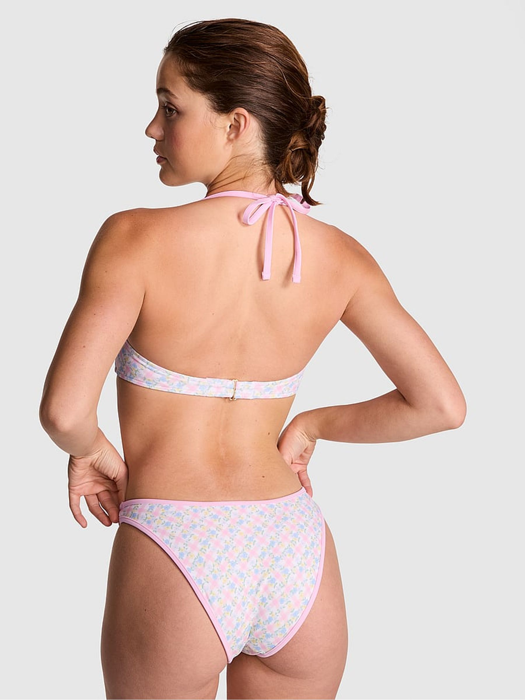 Daisy Pink Gingham Sylvie Bikini Top - Image 2 of 3