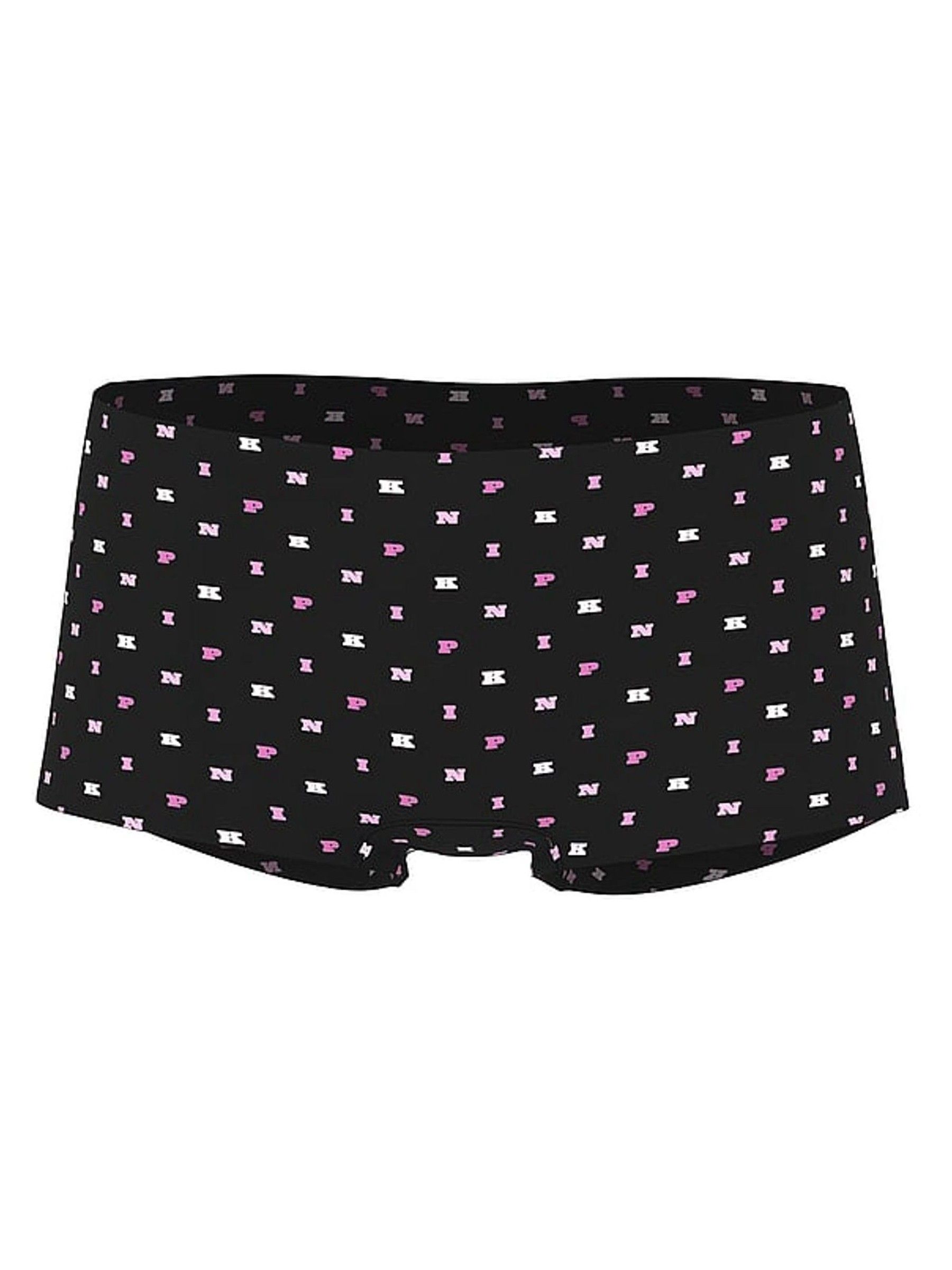 Black Pink Print Short No Show Cheeky Knickers - Image 1 of 1