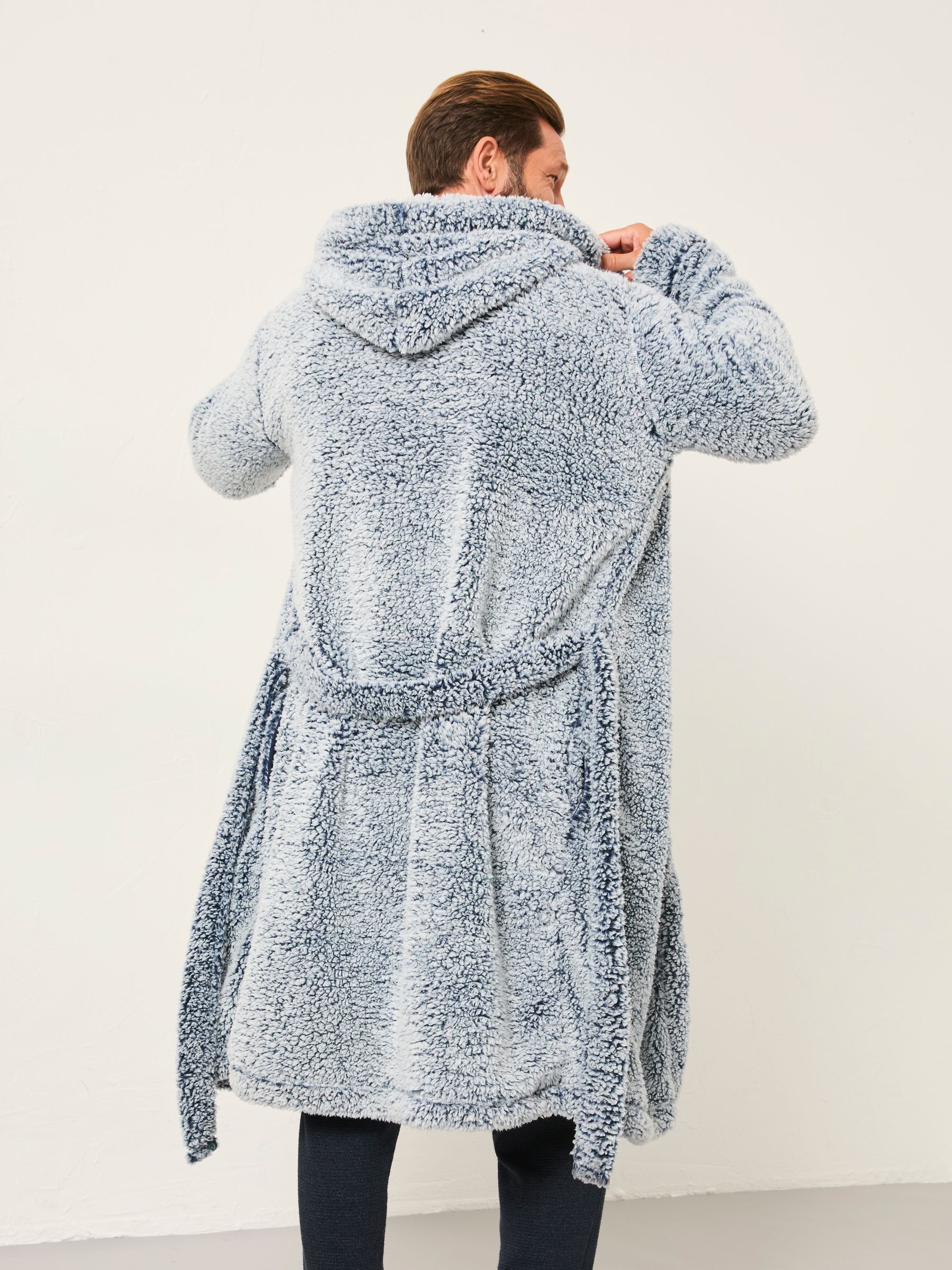 Navy Snuggle Sofa Robe - Image 2 of 6 Navy Snuggle Sofa Robe - Image 2 of 6