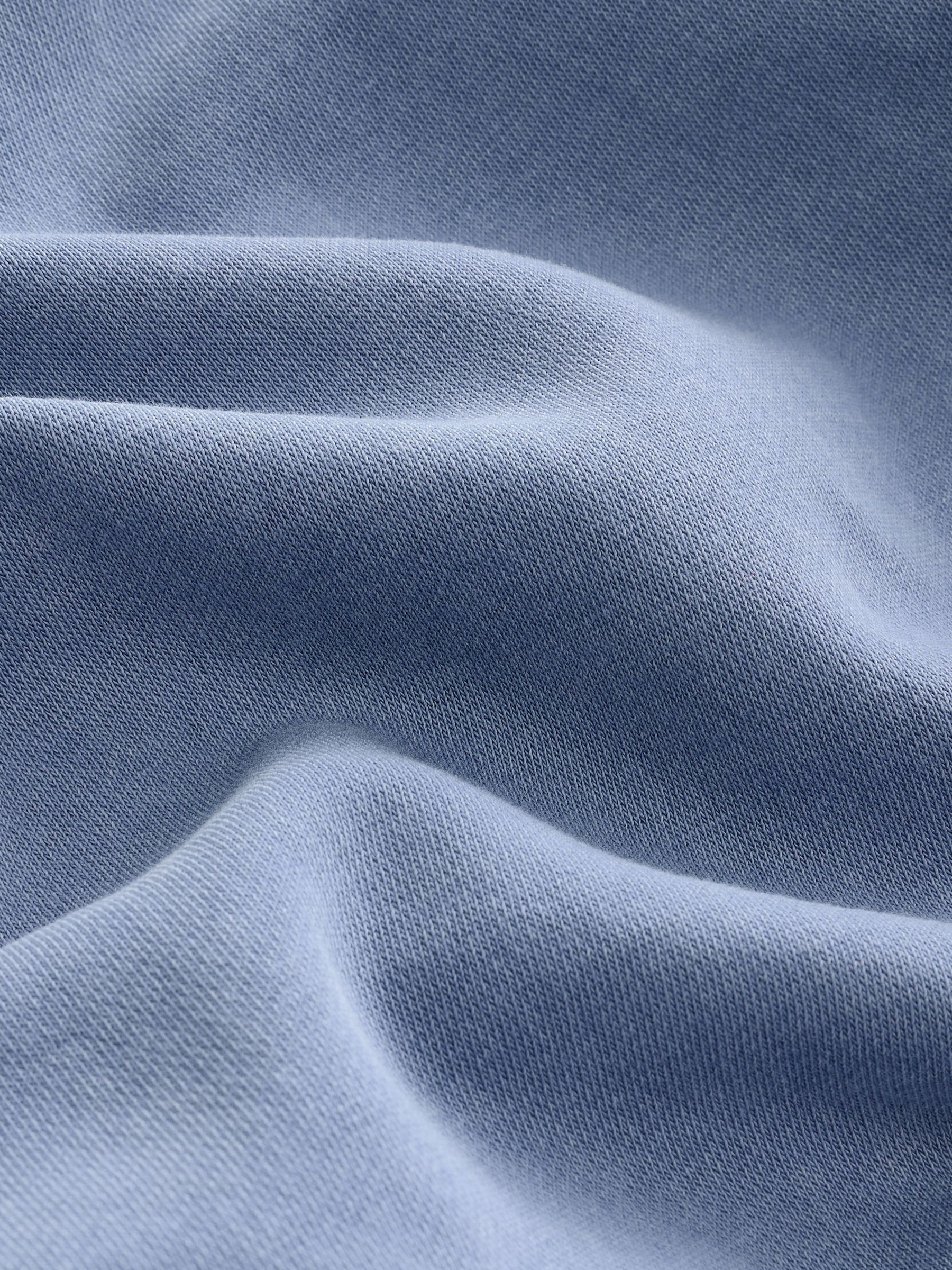 Blue Vintage Soft Fleece-Lined Cropped Logo Hoodie - Image 7 of 7