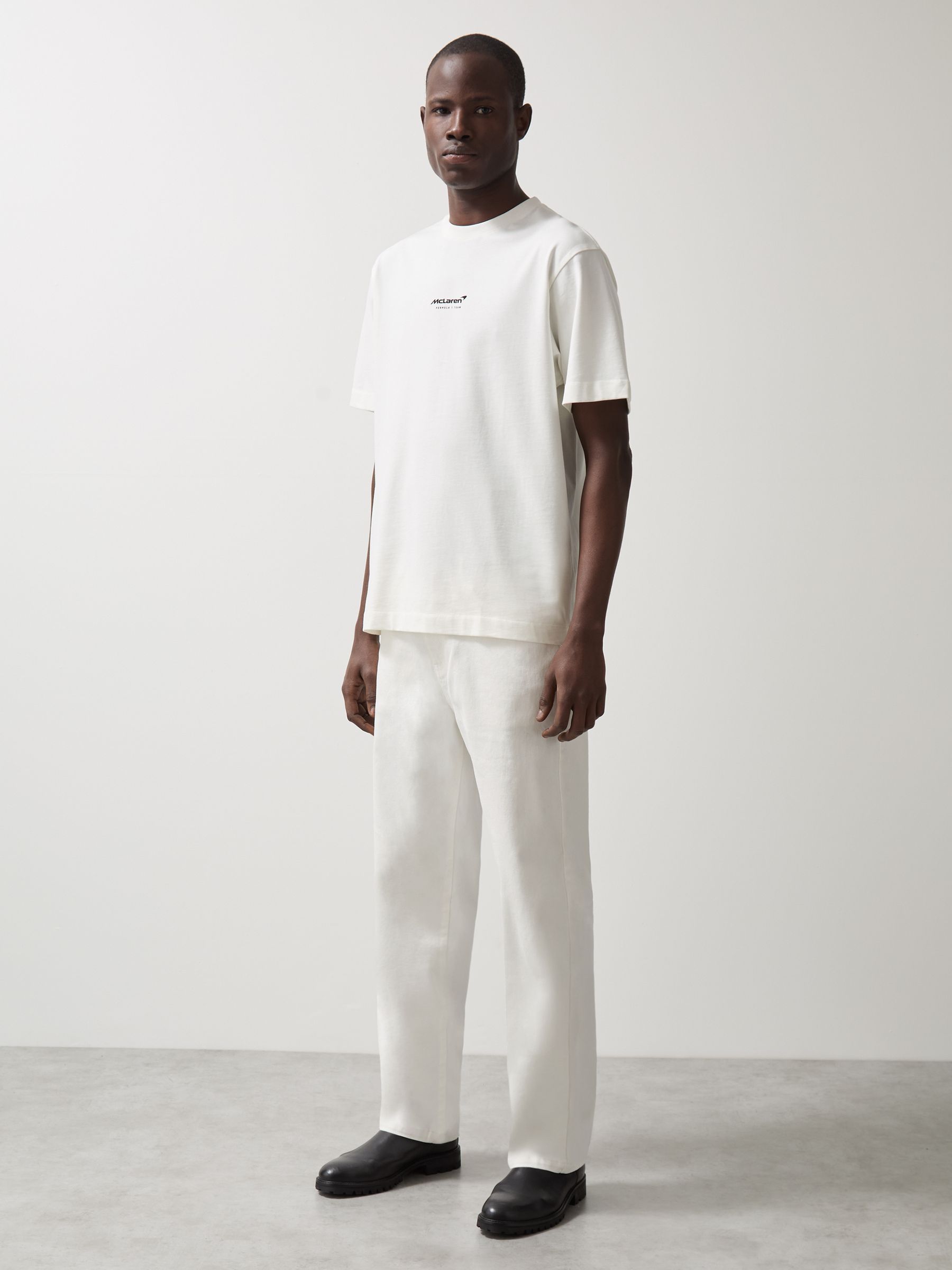 Reiss McLaren F1 Team Suzuka GP T-Shirt in White | REISS Reiss McLaren F1 Team Suzuka GP T-Shirt in White | REISS
