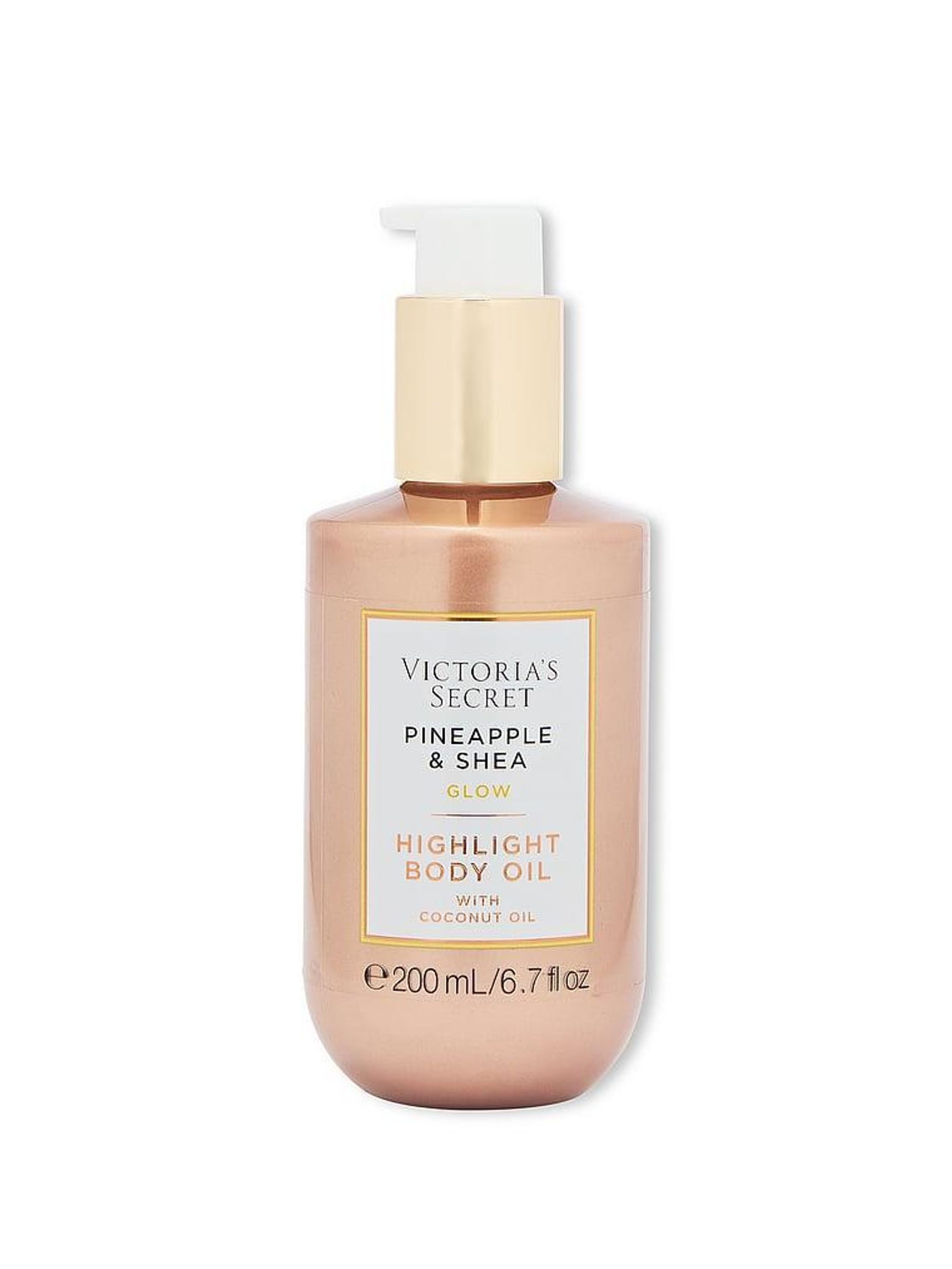 Pineapple and Shea Glow Highlight Body Oil 200ml - Image 1 of 3