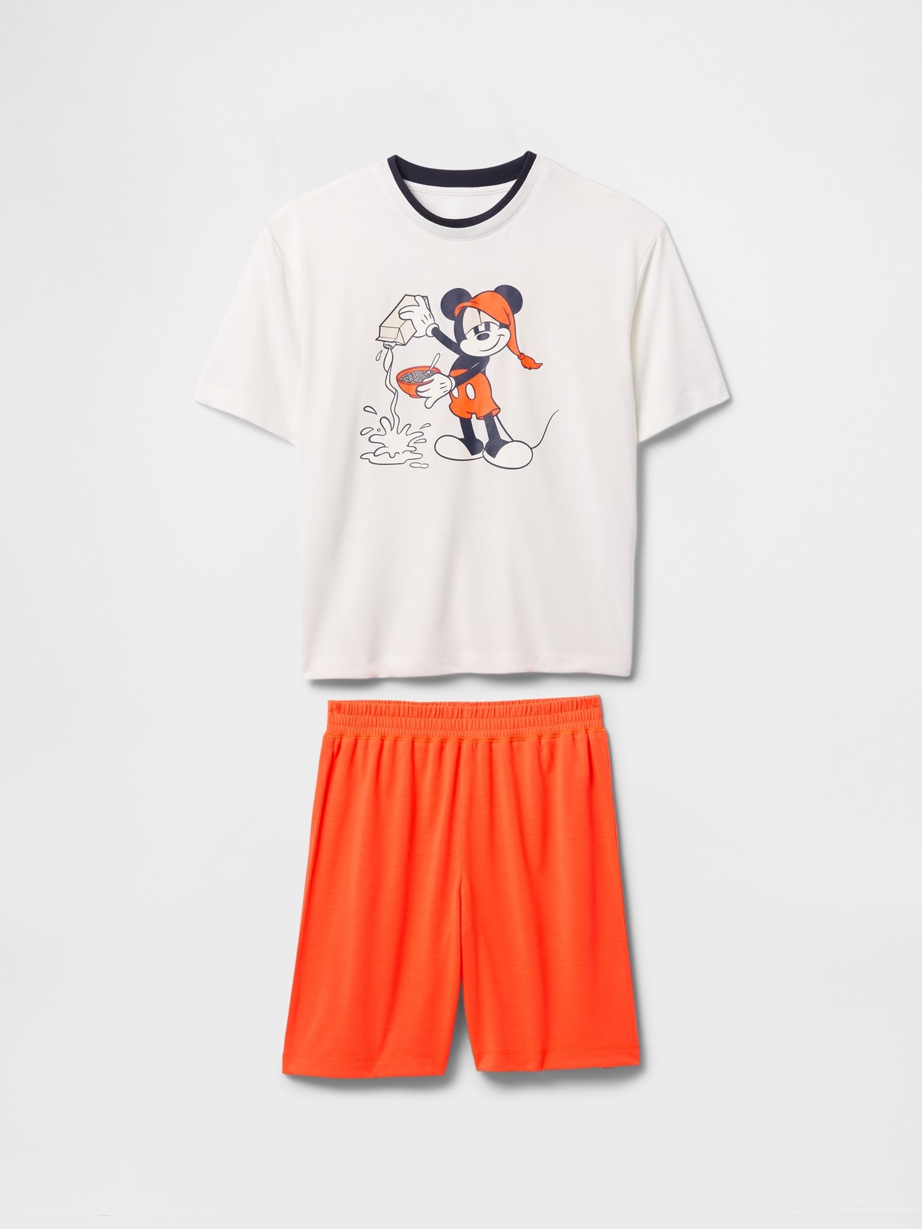 White Mickey Mouse Disney Short Pyjamas (6-13yrs) - Image 1 of 3