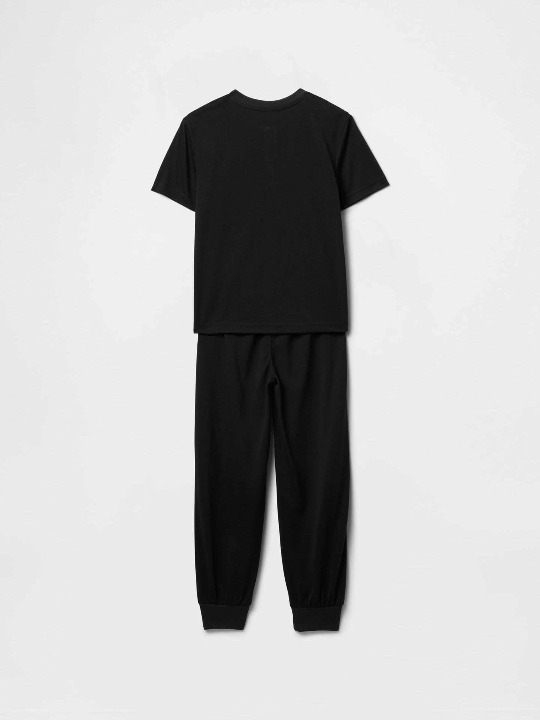 Black Short Sleeve Henley Pyjamas (6-13yrs) - Image 2 of 3