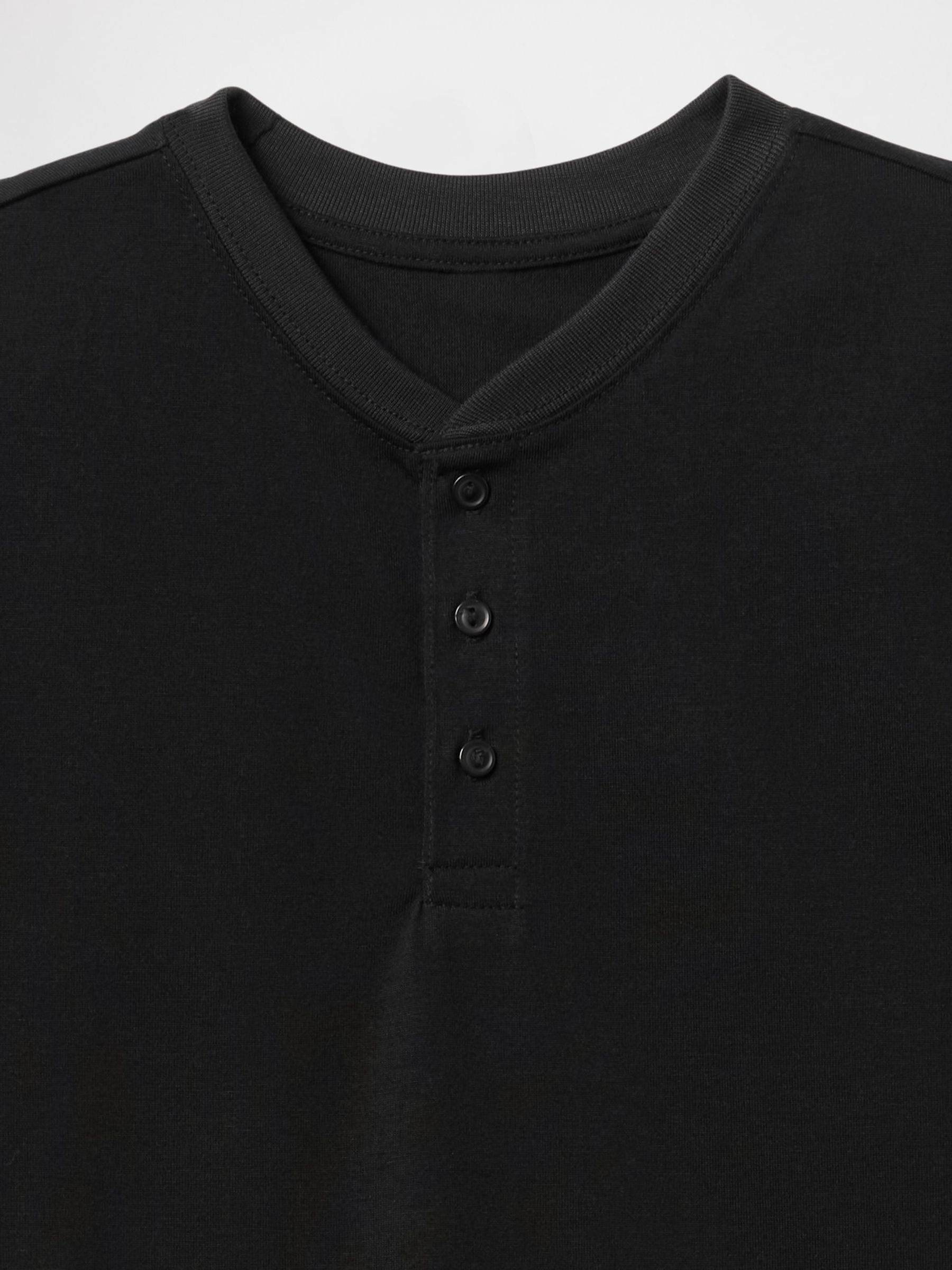 Black Short Sleeve Henley Pyjamas (6-13yrs) - Image 3 of 3