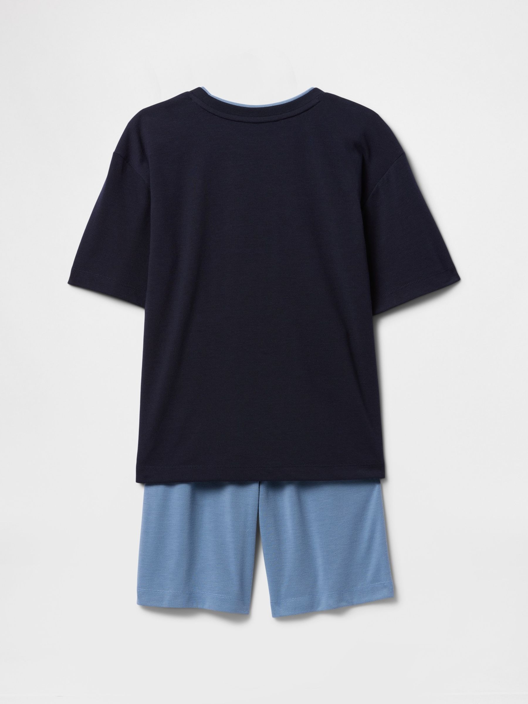 Navy Blue Captain America Marvel Short Pyjamas (6-13yrs) - Image 2 of 3