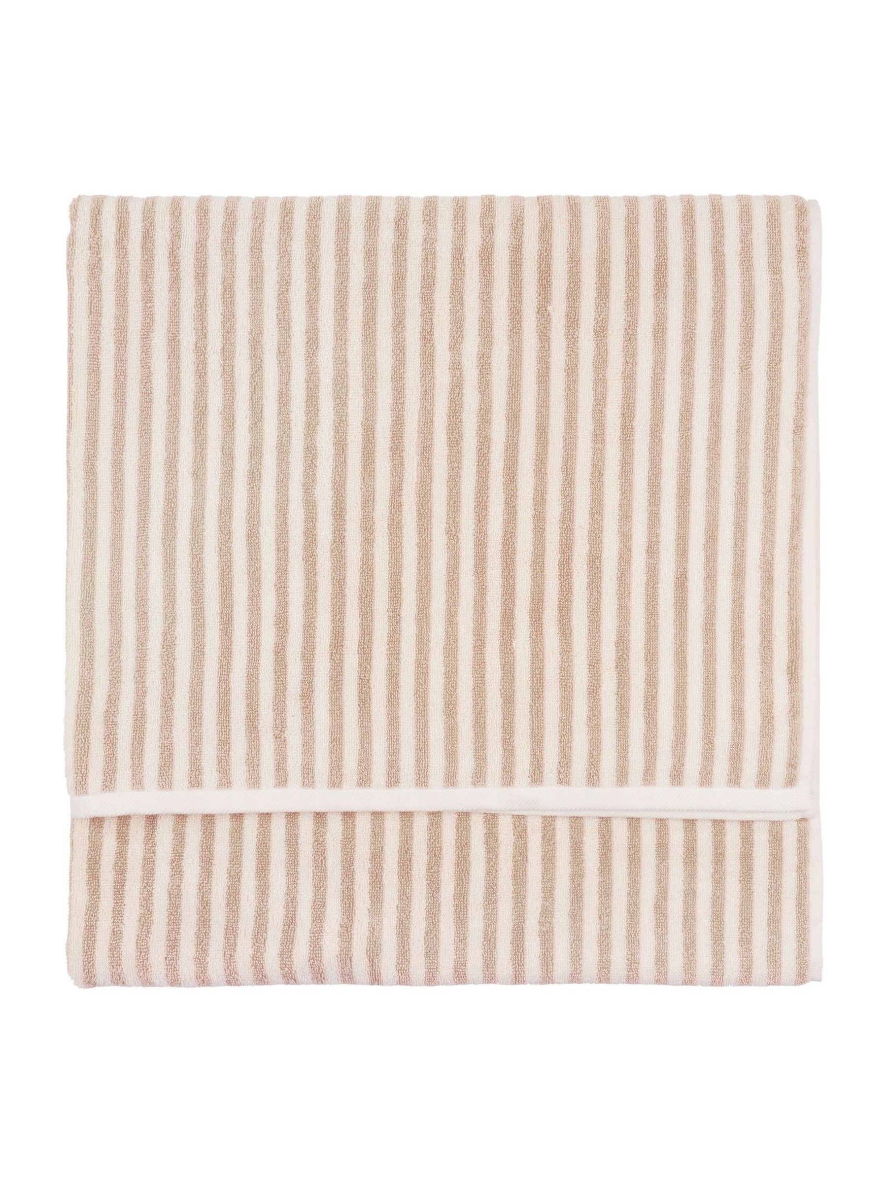 Yard Natural Hebden Striped Towel - Image 3 of 4