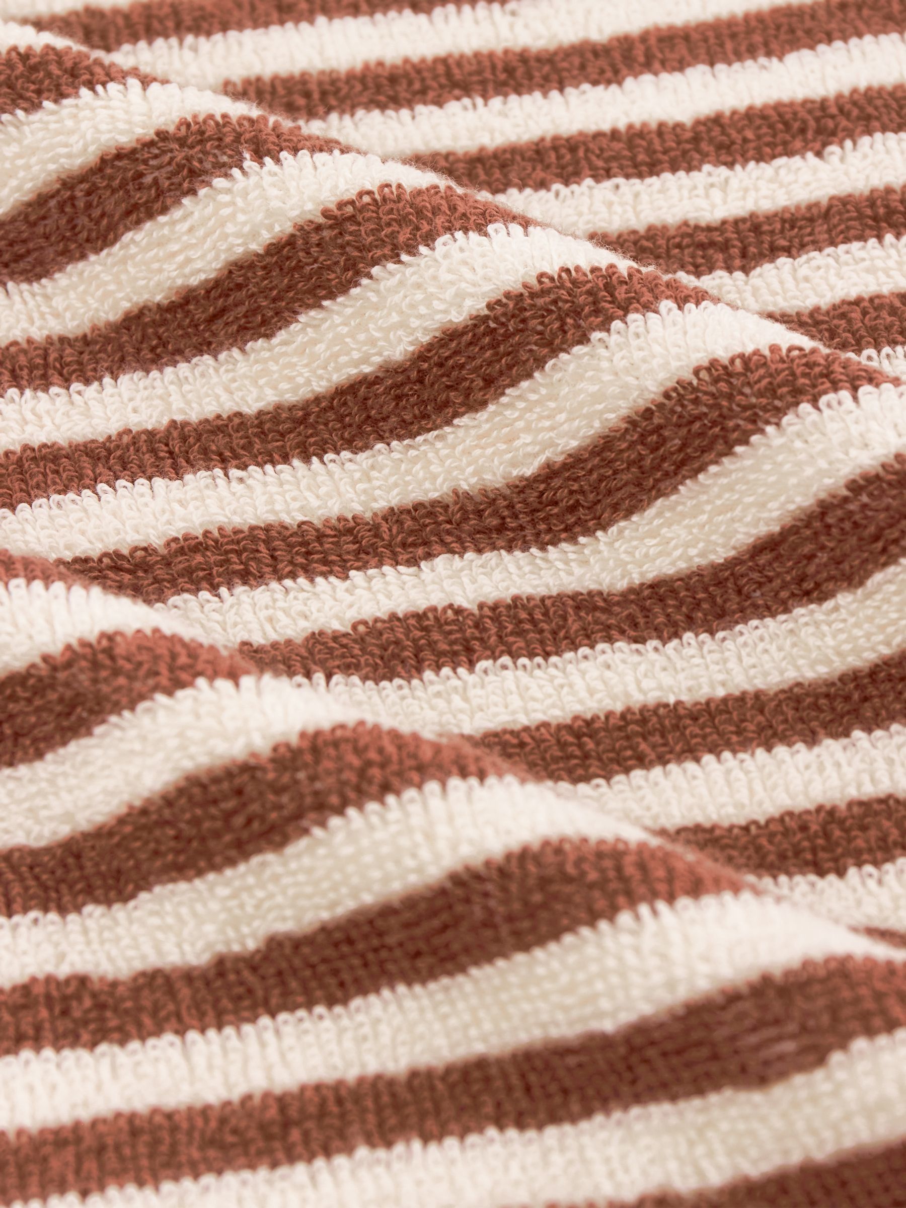 Yard Pecan Orange Hebden Striped Towel - Image 4 of 4
