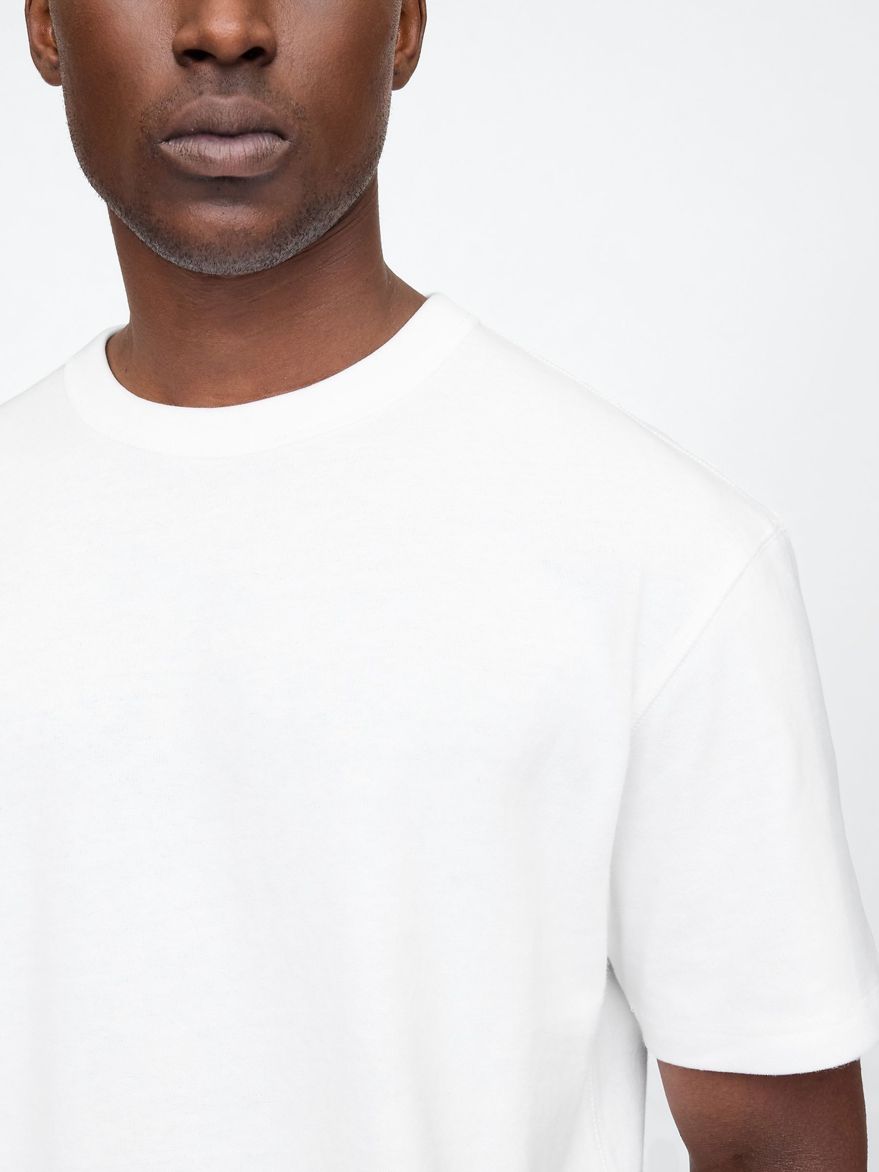 White Heavyweight Boxy T-Shirt - Image 4 of 5