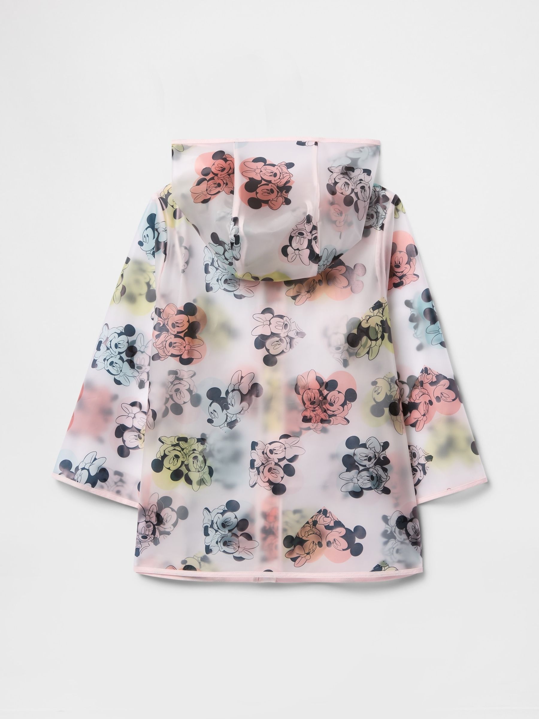 Pink Minnie & Mickey Mouse Disney Water Resistant Hooded Rain Jacket (6mths-5yrs) - Image 2 of 3