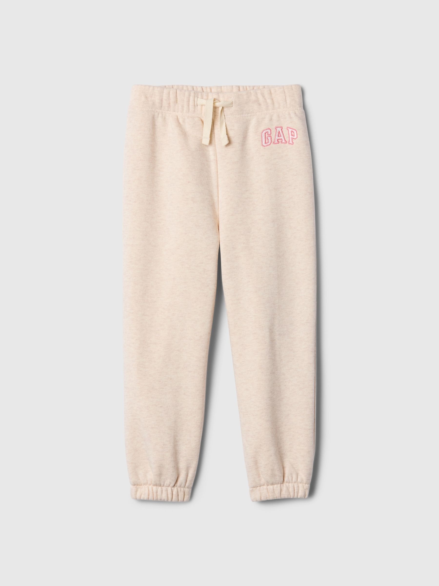 Beige Logo Pull On Fleece-Lined Joggers (6mths-5yrs) - Image 1 of 3