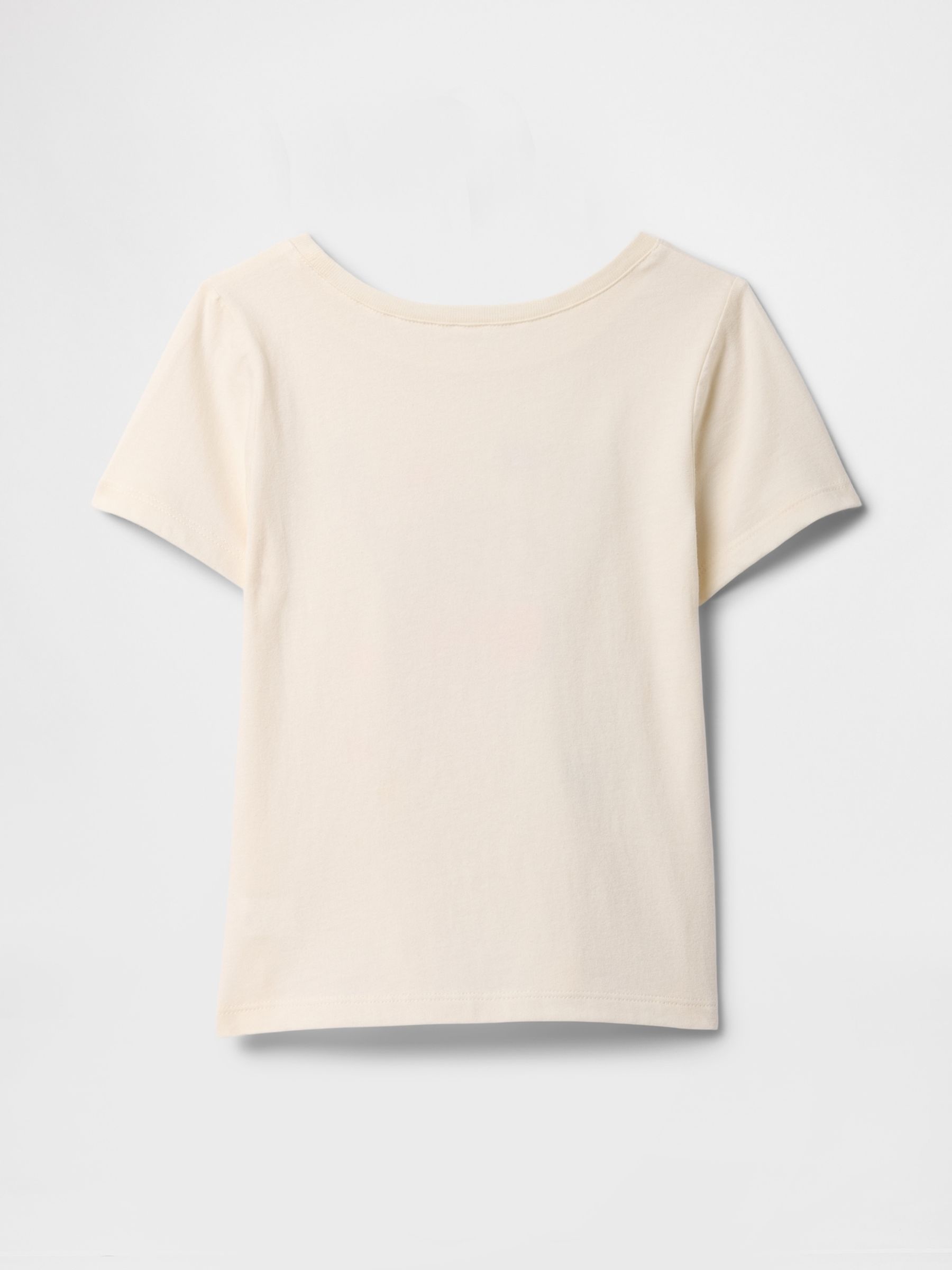 Beige Short Sleeve Crew Neck Graphic T-Shirt (6mths-5yrs) - Image 2 of 3