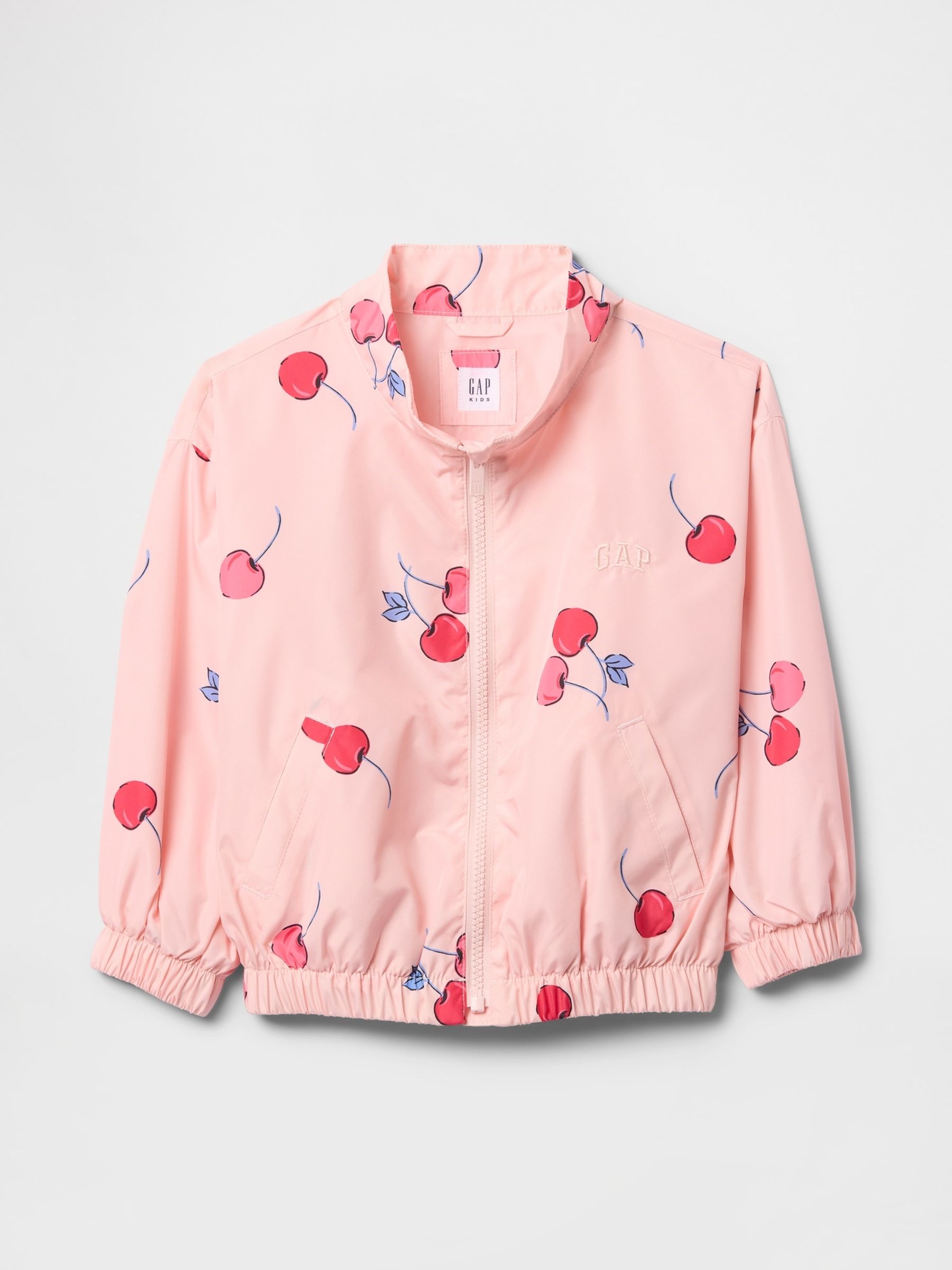 Pink Zip Up Windbreaker Jacket (6mths-5yrs) - Image 1 of 2