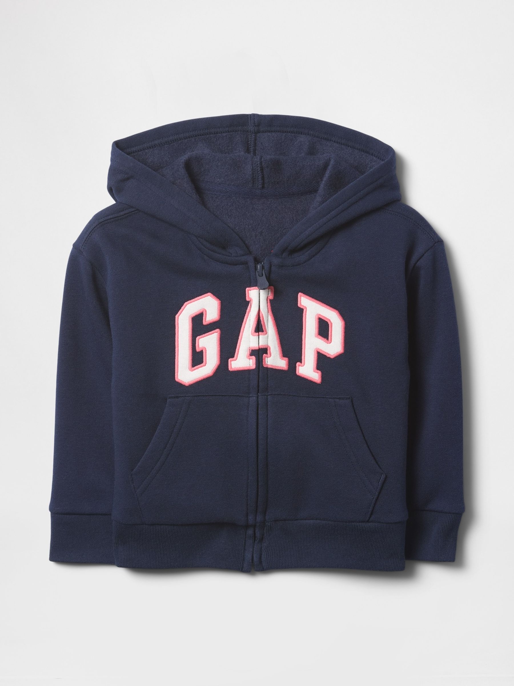 Navy Blue Relaxed Logo Zip Hoodie (6mths-5yrs) - Image 1 of 3