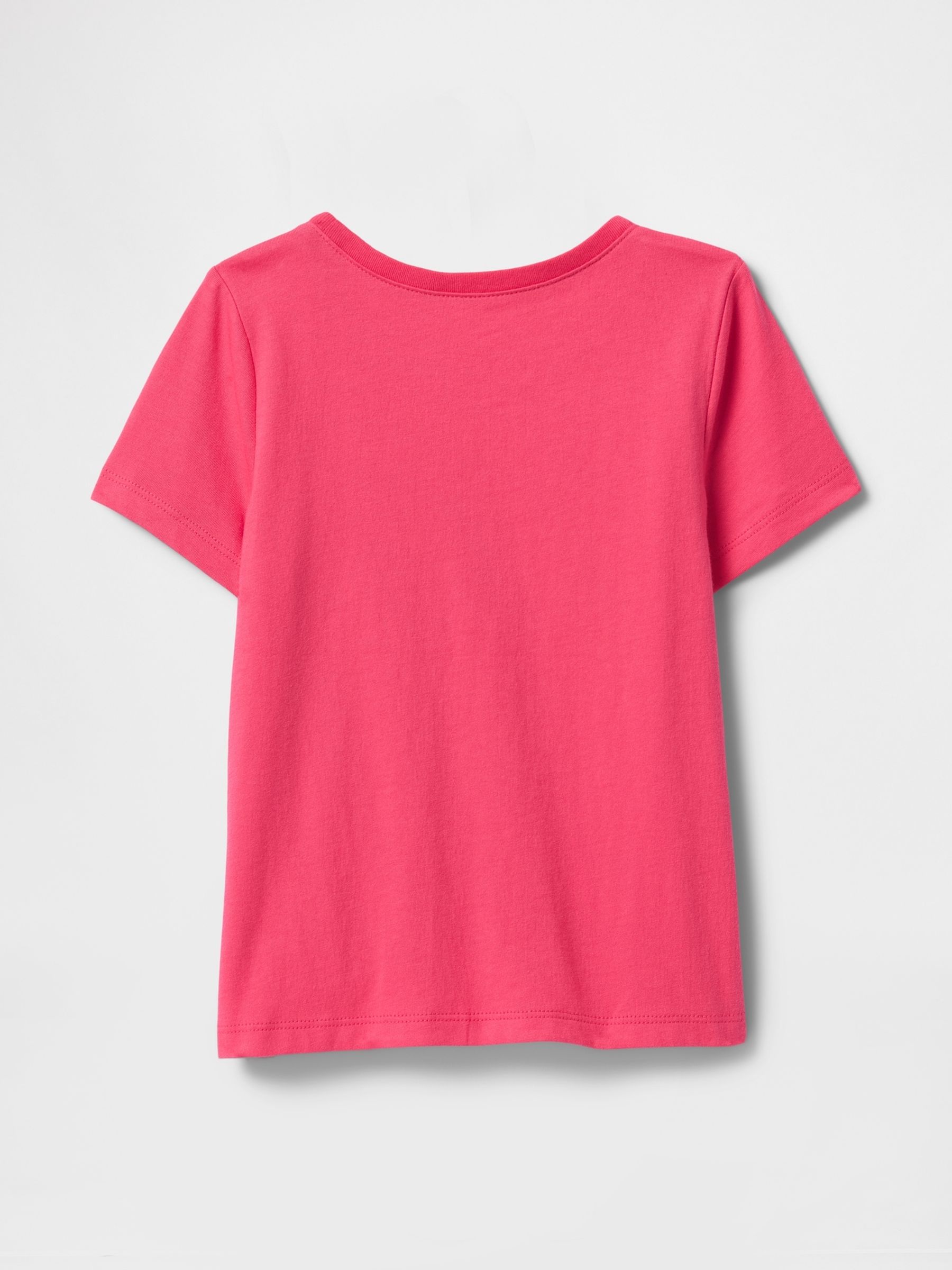 Bright Pink Short Sleeve Crew Neck Graphic T-Shirt (6mths-5yrs) - Image 2 of 3