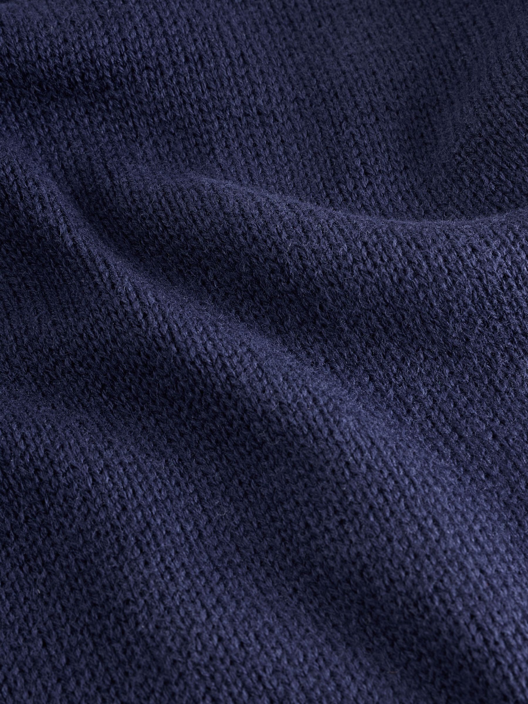 Navy Blue Polo Knitted Romper (Newborn-24mths) - Image 3 of 6