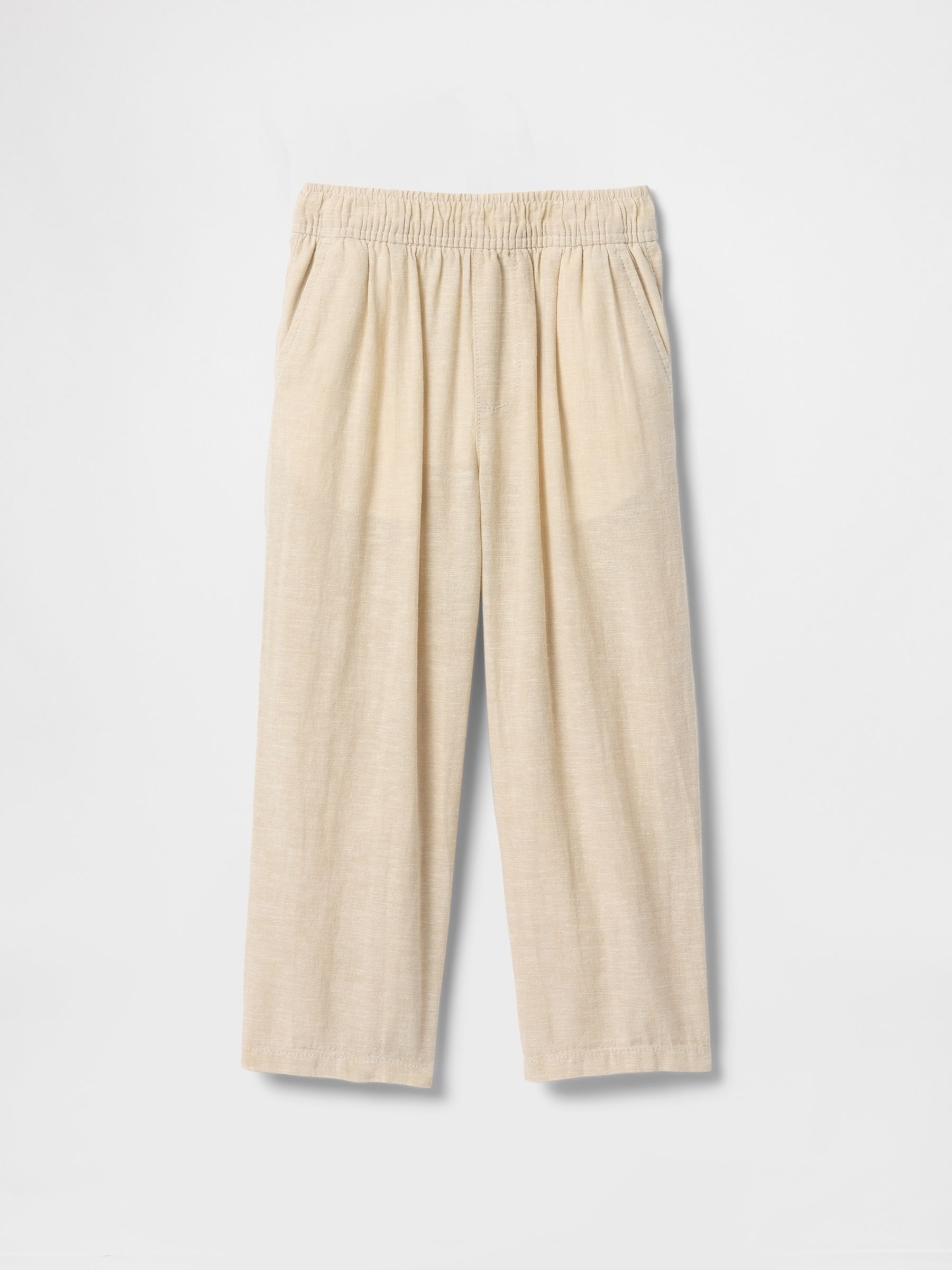 Beige Linen-Cotton Pull On Trousers (6mths-5yrs) - Image 2 of 3
