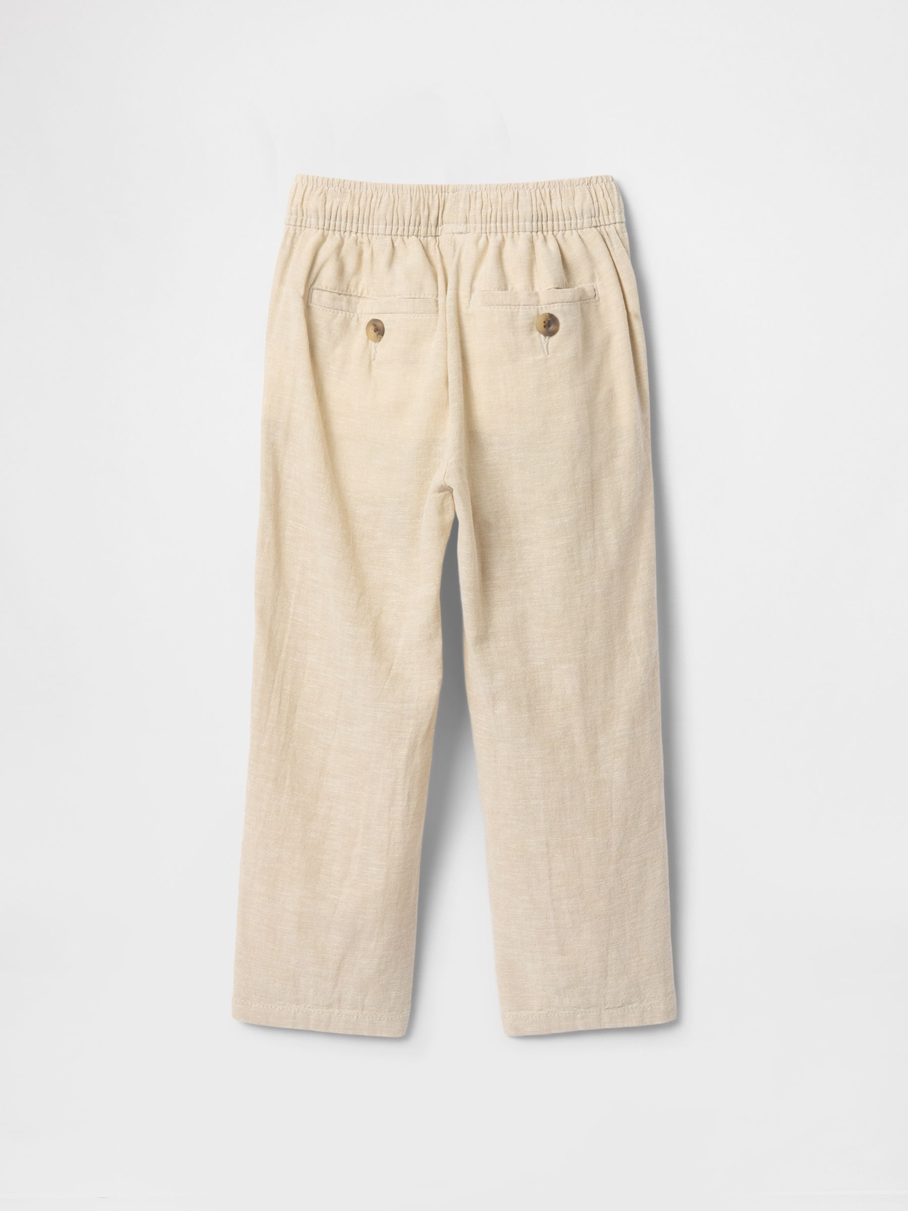 Beige Linen-Cotton Pull On Trousers (6mths-5yrs) - Image 3 of 3