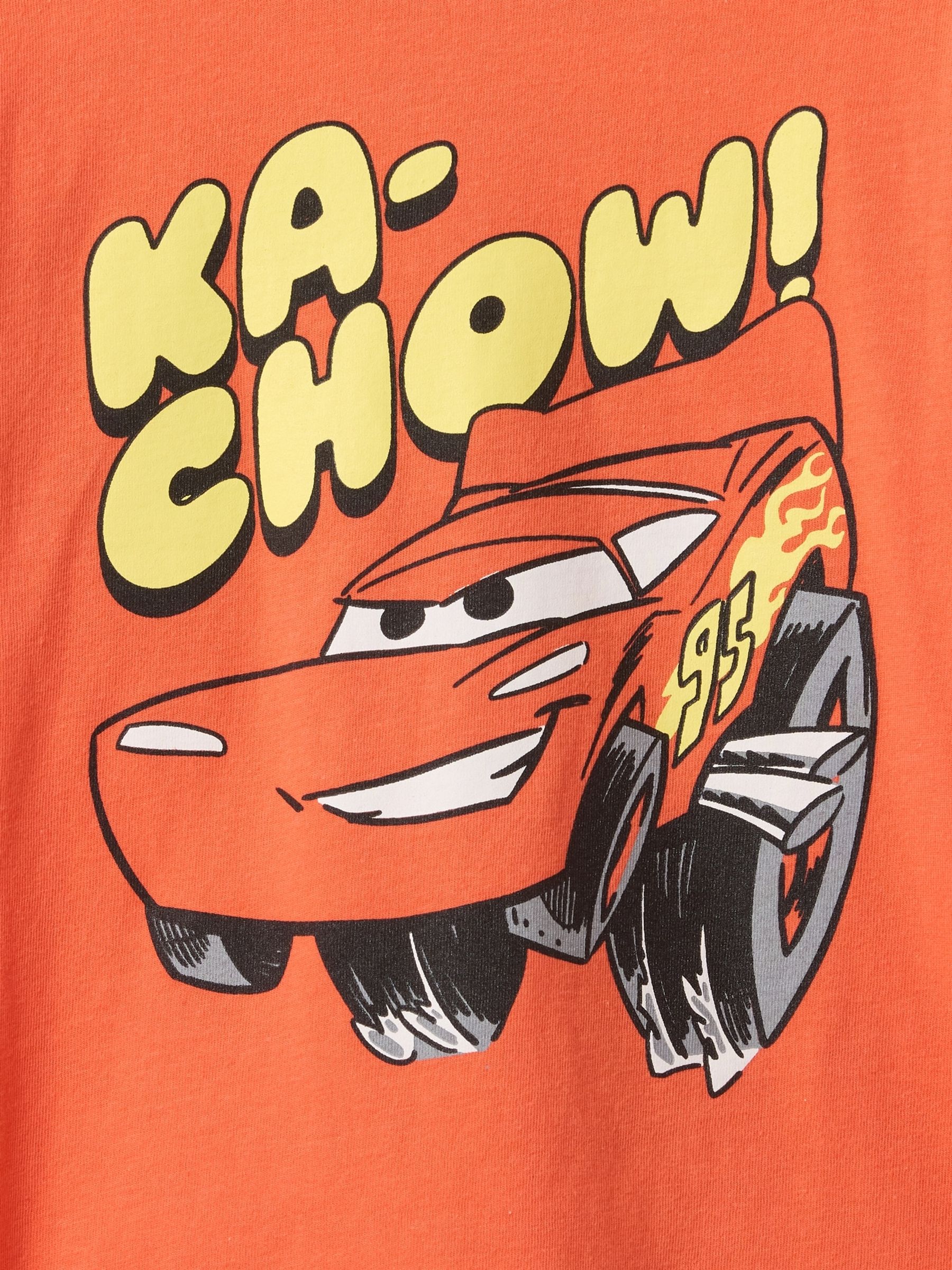 Orange Lightning McQueen Disney Graphic Short Sleeve T-Shirt (6mths-5yrs) - Image 3 of 3