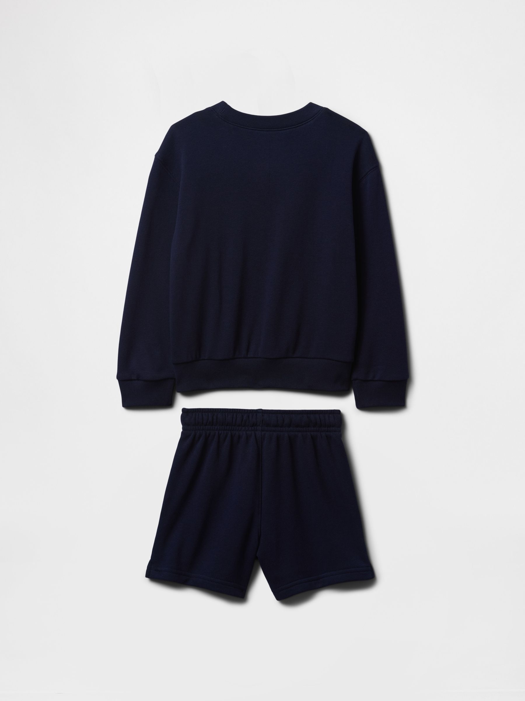 Navy Blue Vintage Logo Sweatshirt and Shorts Set (6mths-5yrs) - Image 2 of 2