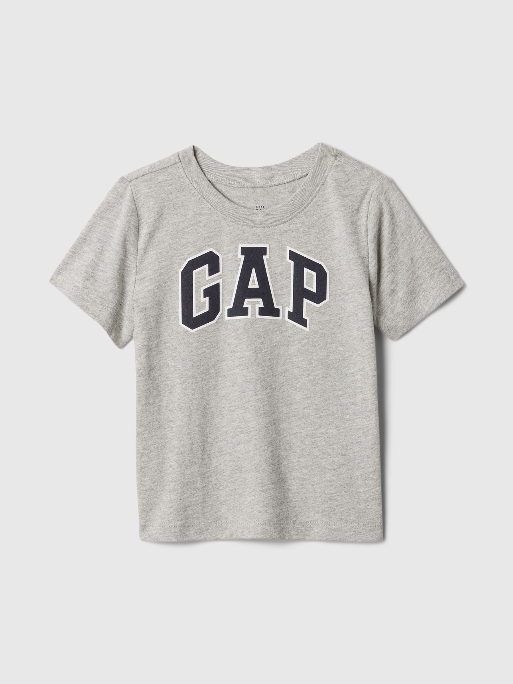 Grey Logo Short Sleeve Crew Neck T-Shirt (Newborn-5yrs) - Image 1 of 3