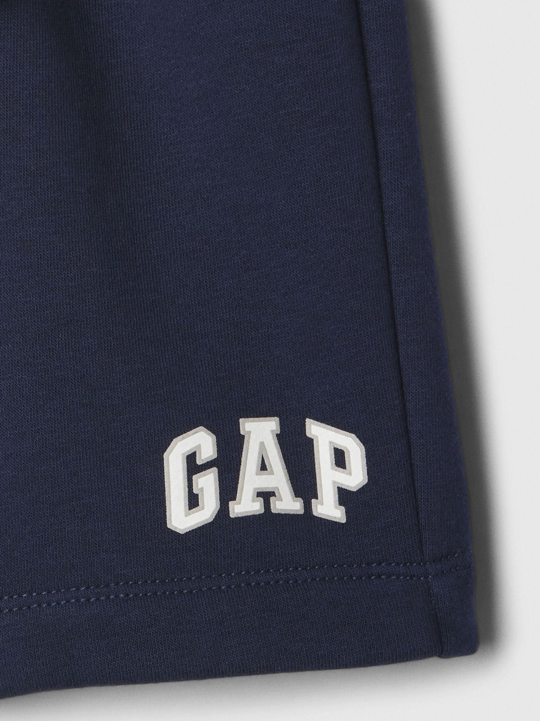 Navy Blue Pull On Logo Jogger Shorts (6mths-5yrs) - Image 3 of 3