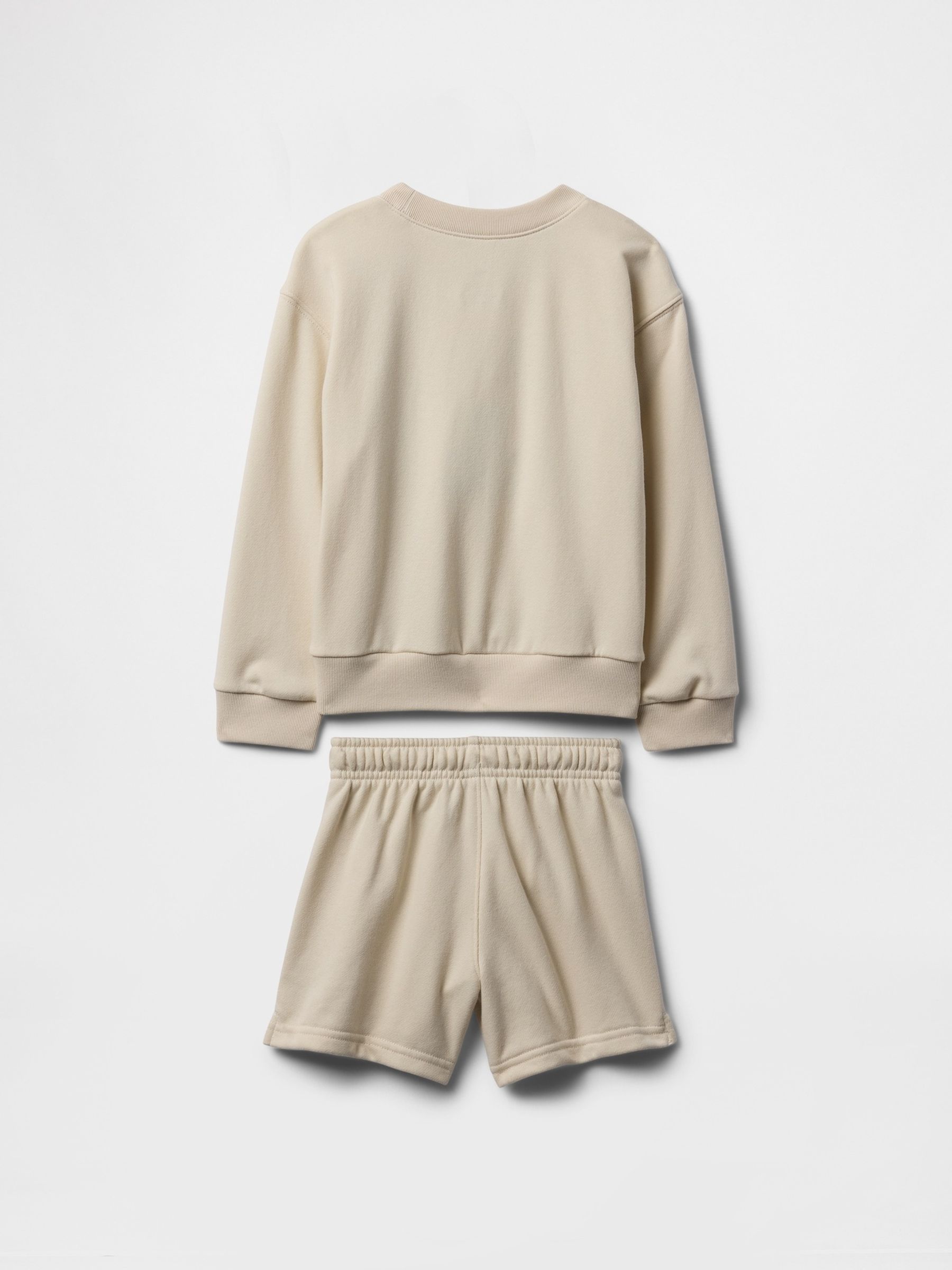 Beige Vintage Logo Sweatshirt and Shorts Set (6mths-5yrs) - Image 2 of 2